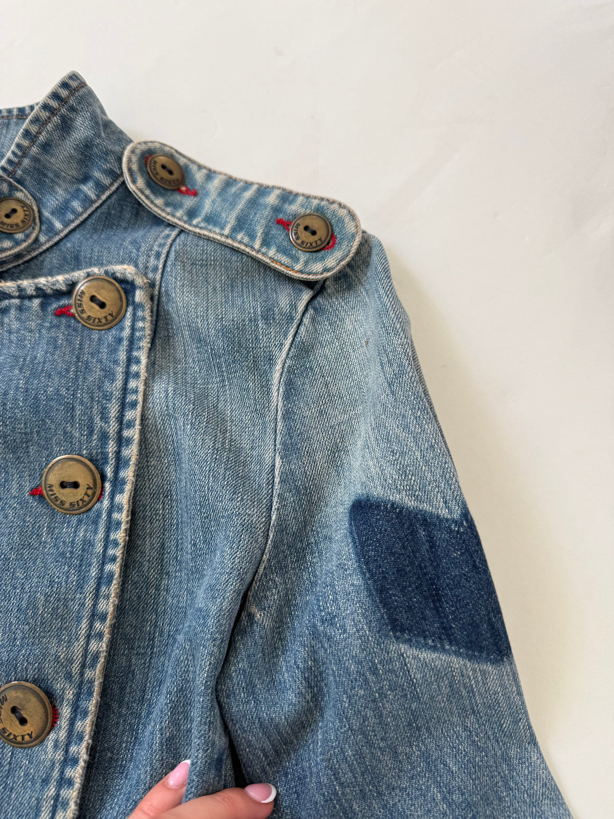 Miss Sixty Denim Military Jacket (M)