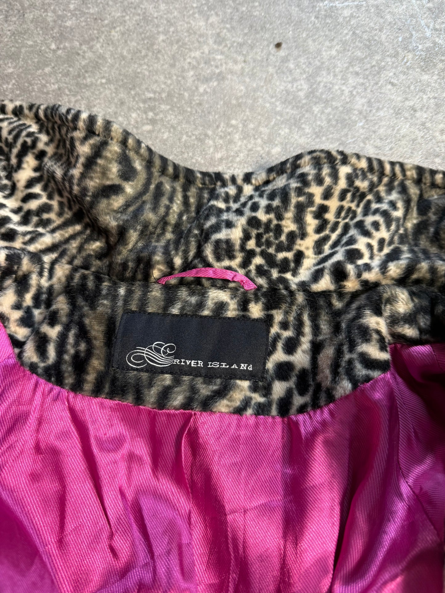 Leopard Pea Coat (UK10)