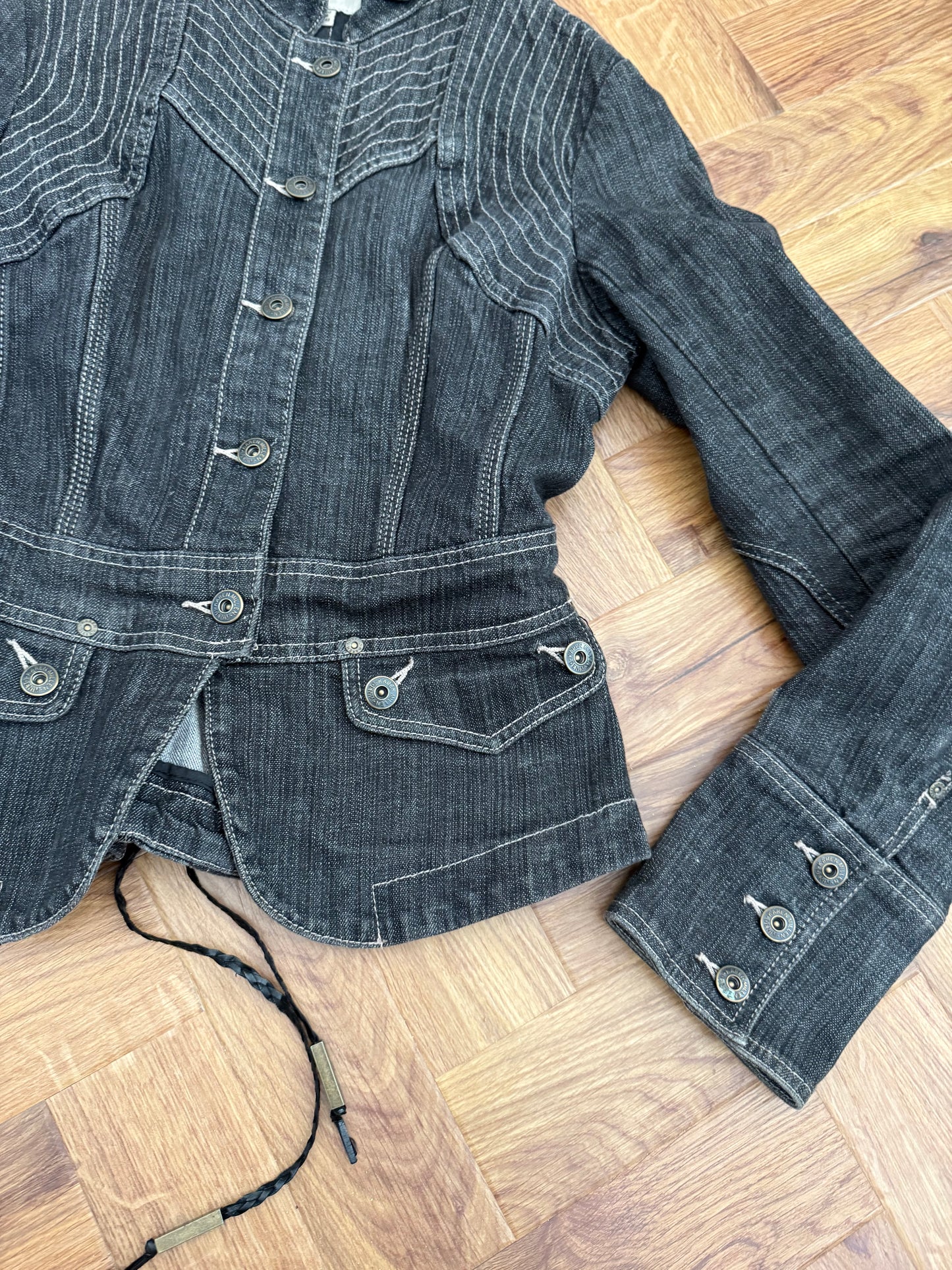 Karen Millen Denim Corset Jacket (UK12)