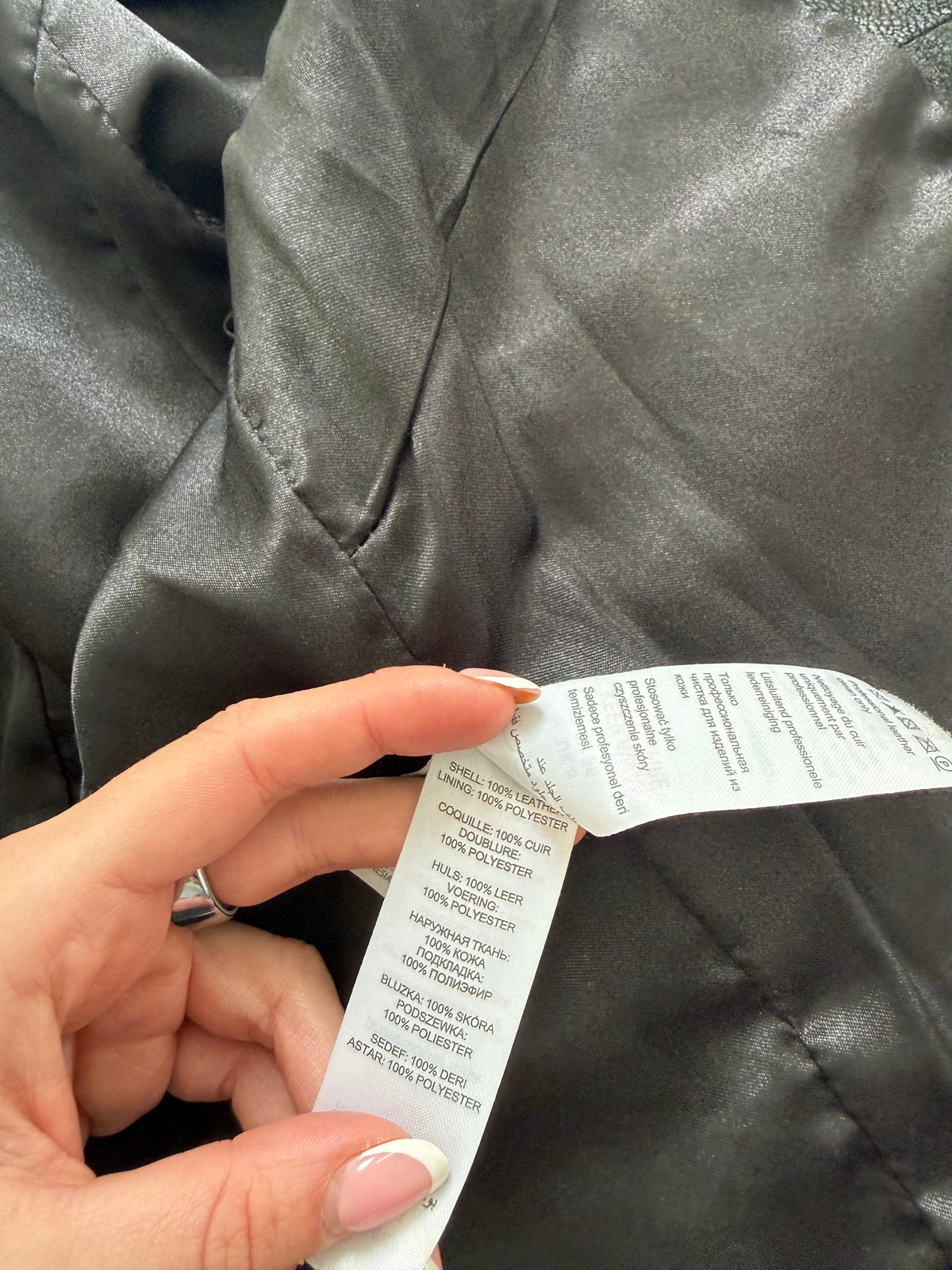 Vintage Leather Jacket (UK8)