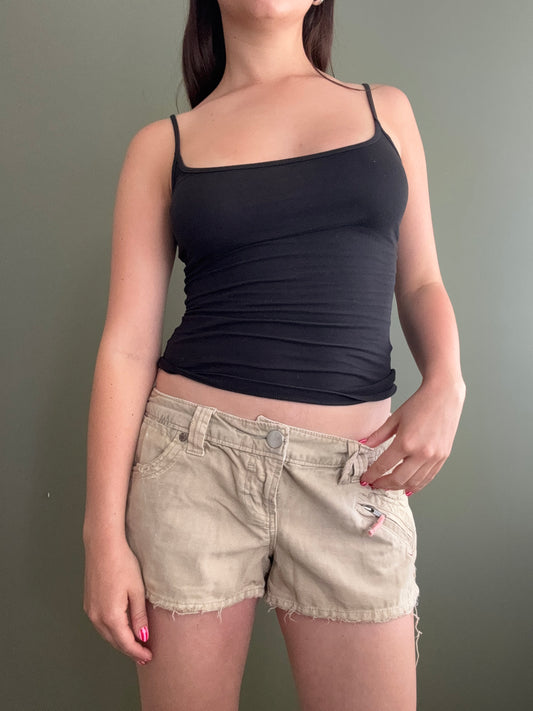 Beige Mini Shorts (UK10)