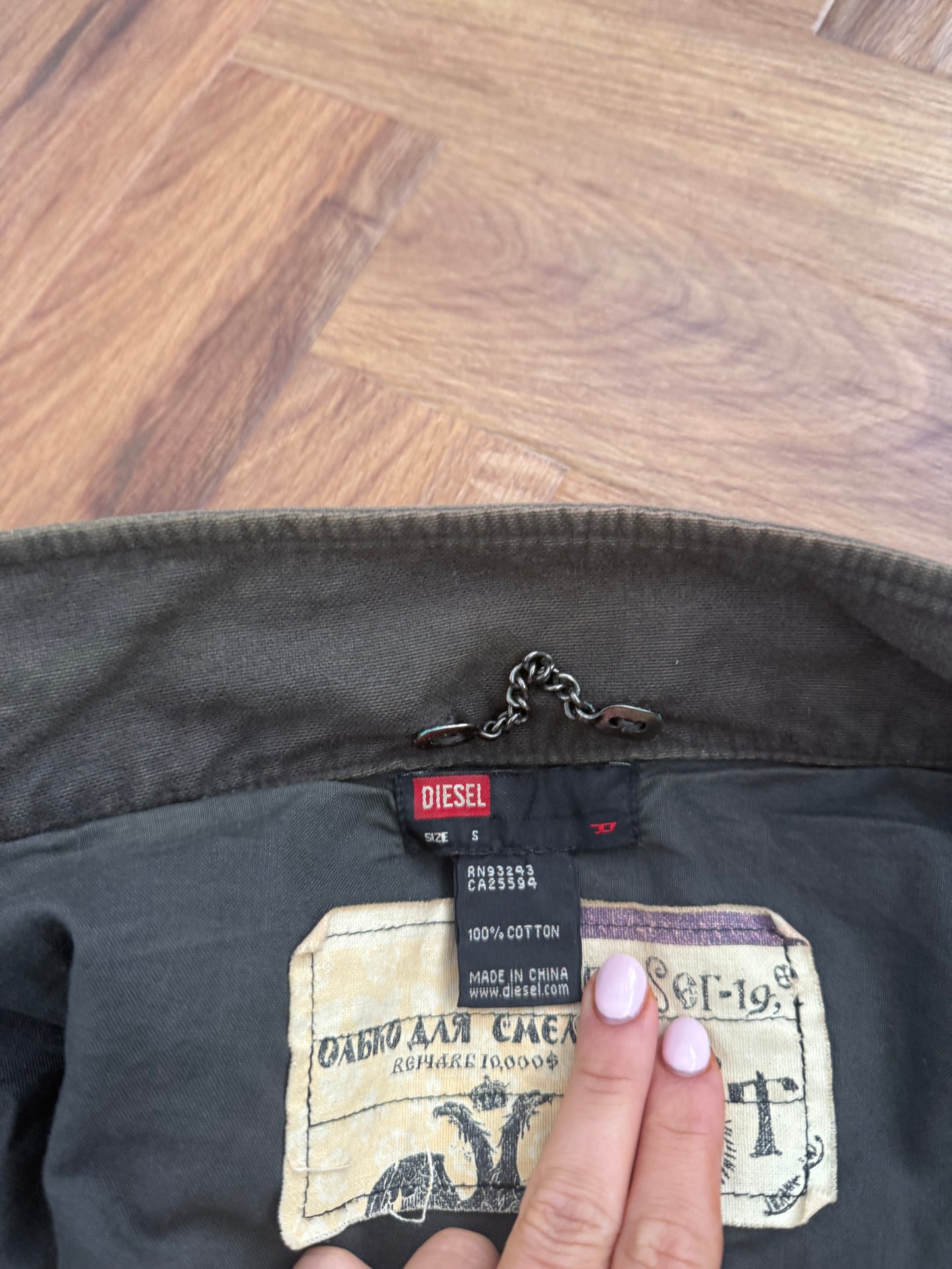 Diesel Cropped Utility Jacket (S)