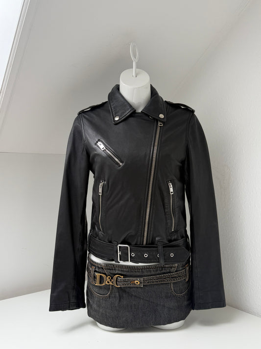 Diesel Leather Corset Biker Jacket (XS)