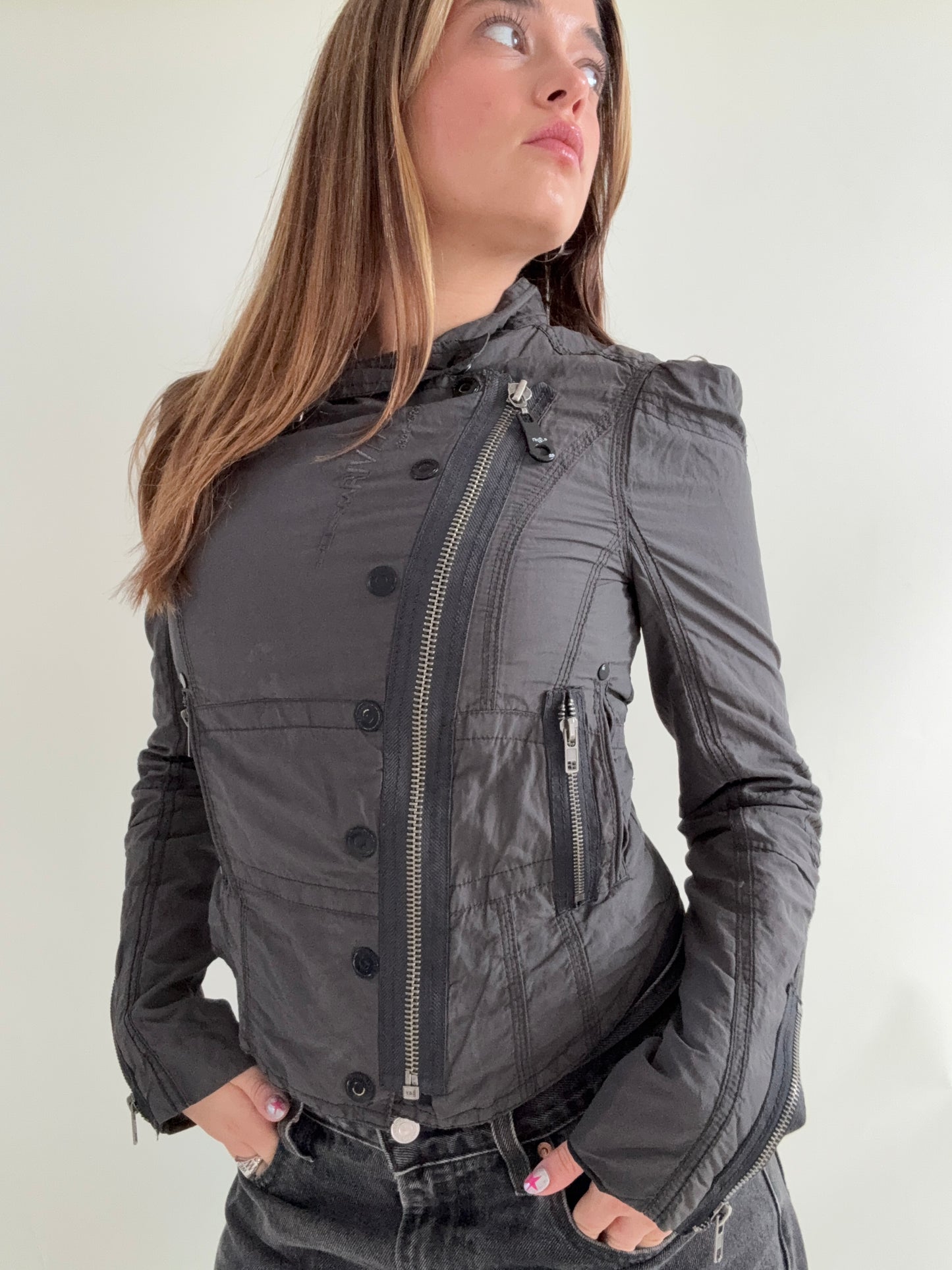 Asymmetric Utility Corset Jacket (UK10)
