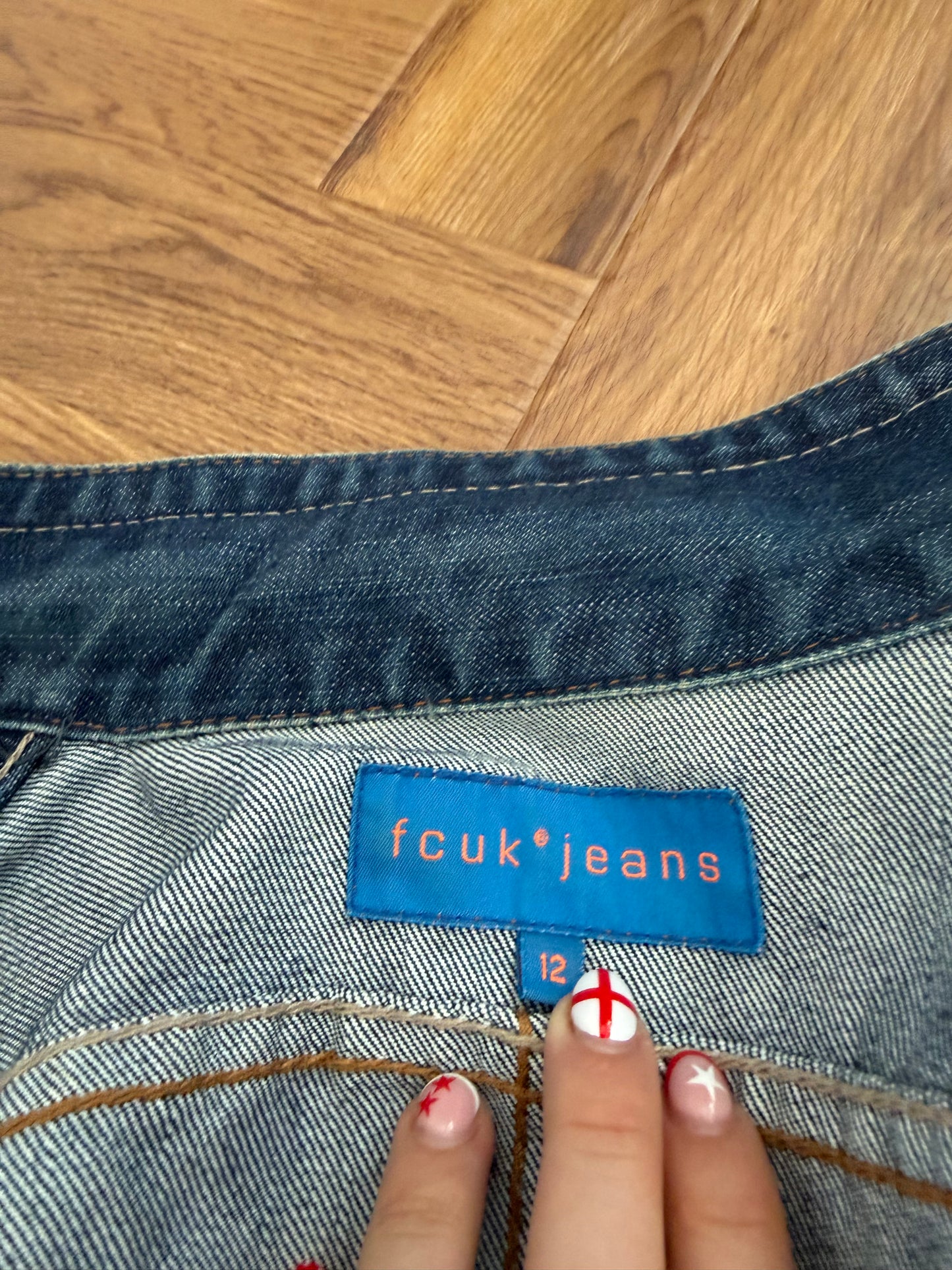 French Connection Denim Cargo Jacket (UK12)