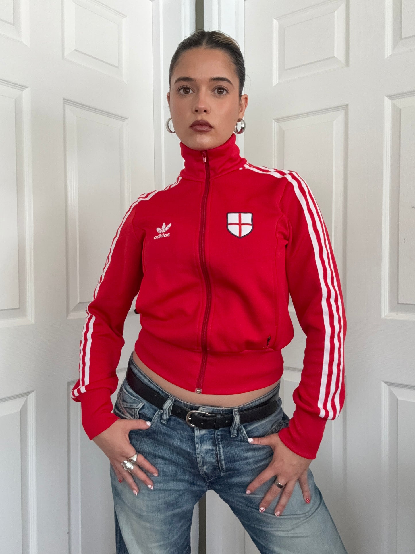 Adidas England Zip Tracksuit Top (S)