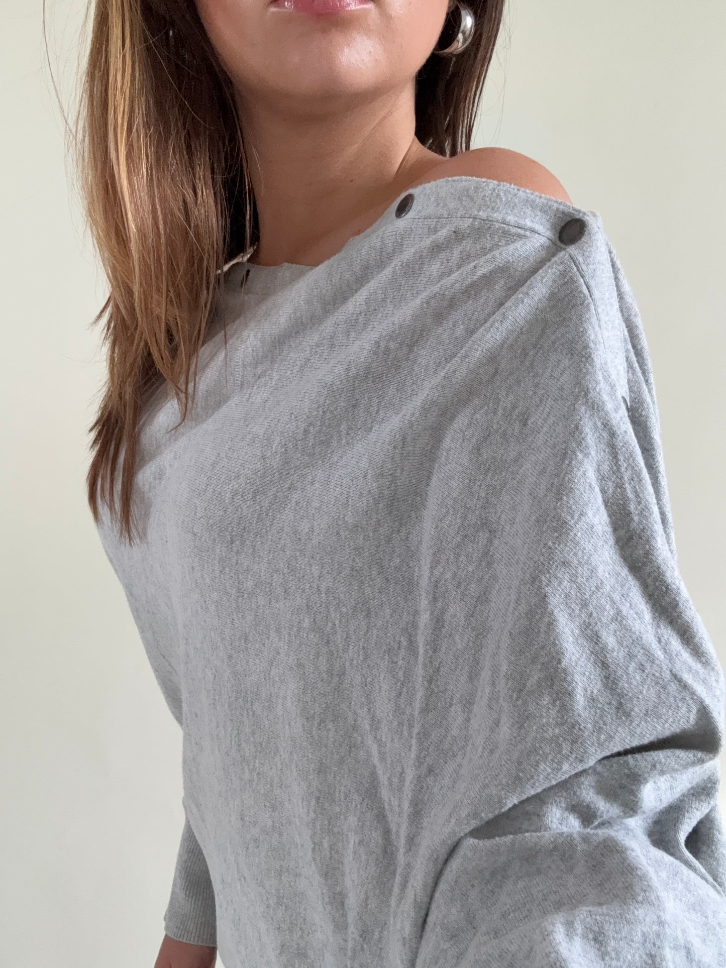Allsaints Elle Popper Batwing Jumper (L)