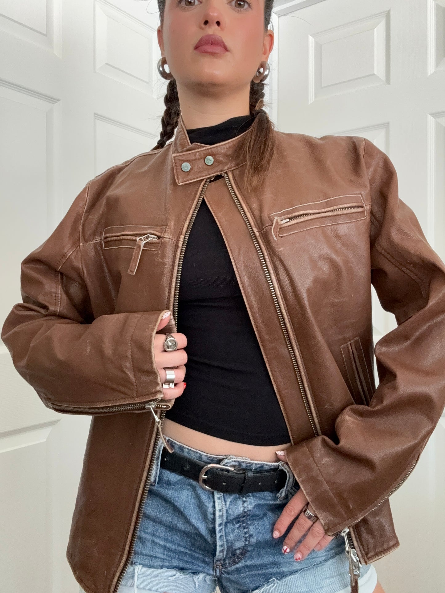 Diesel Leather Biker Jacket (M)