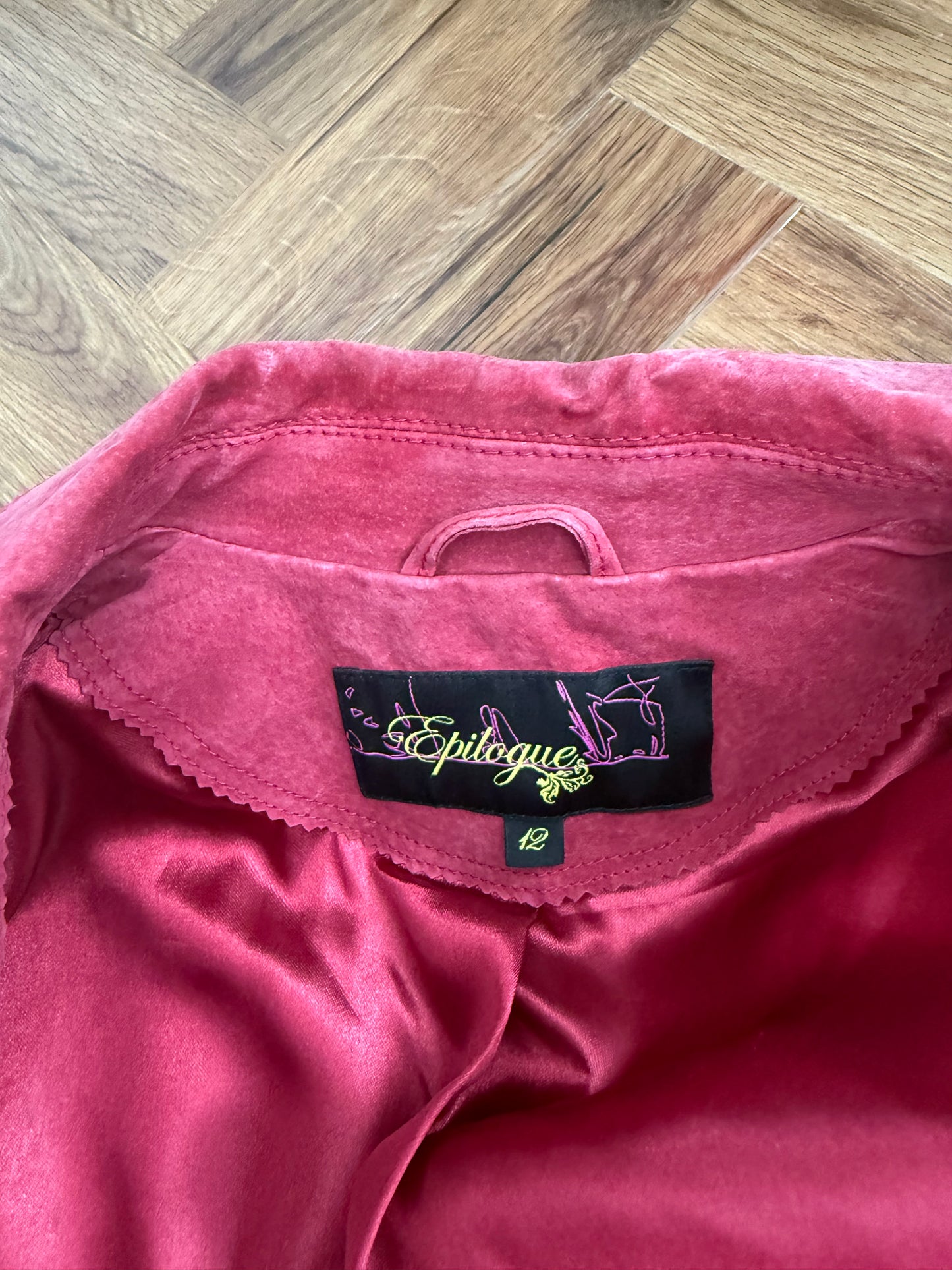 Red Suede Jacket (UK12)