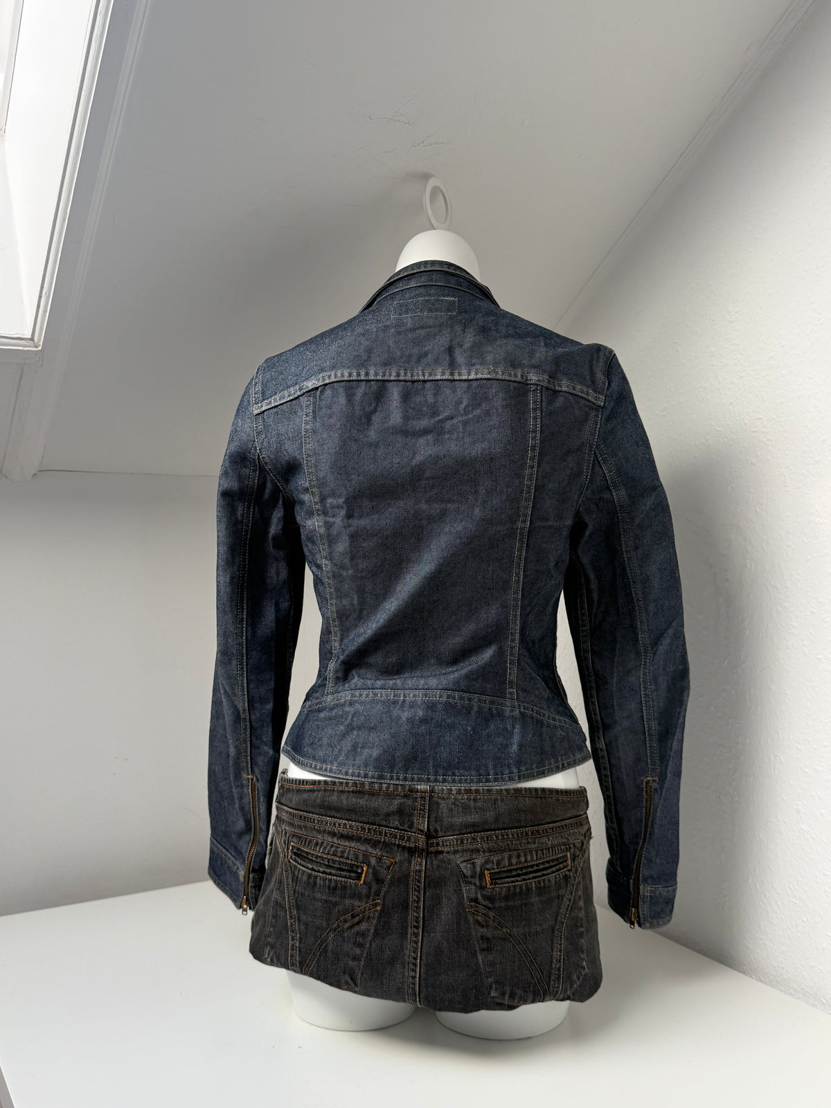 French Connection Asymmetric Denim Jacket (S)
