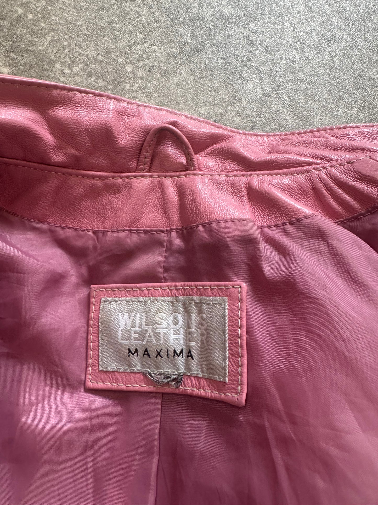 Pink Leather Jacket (S)