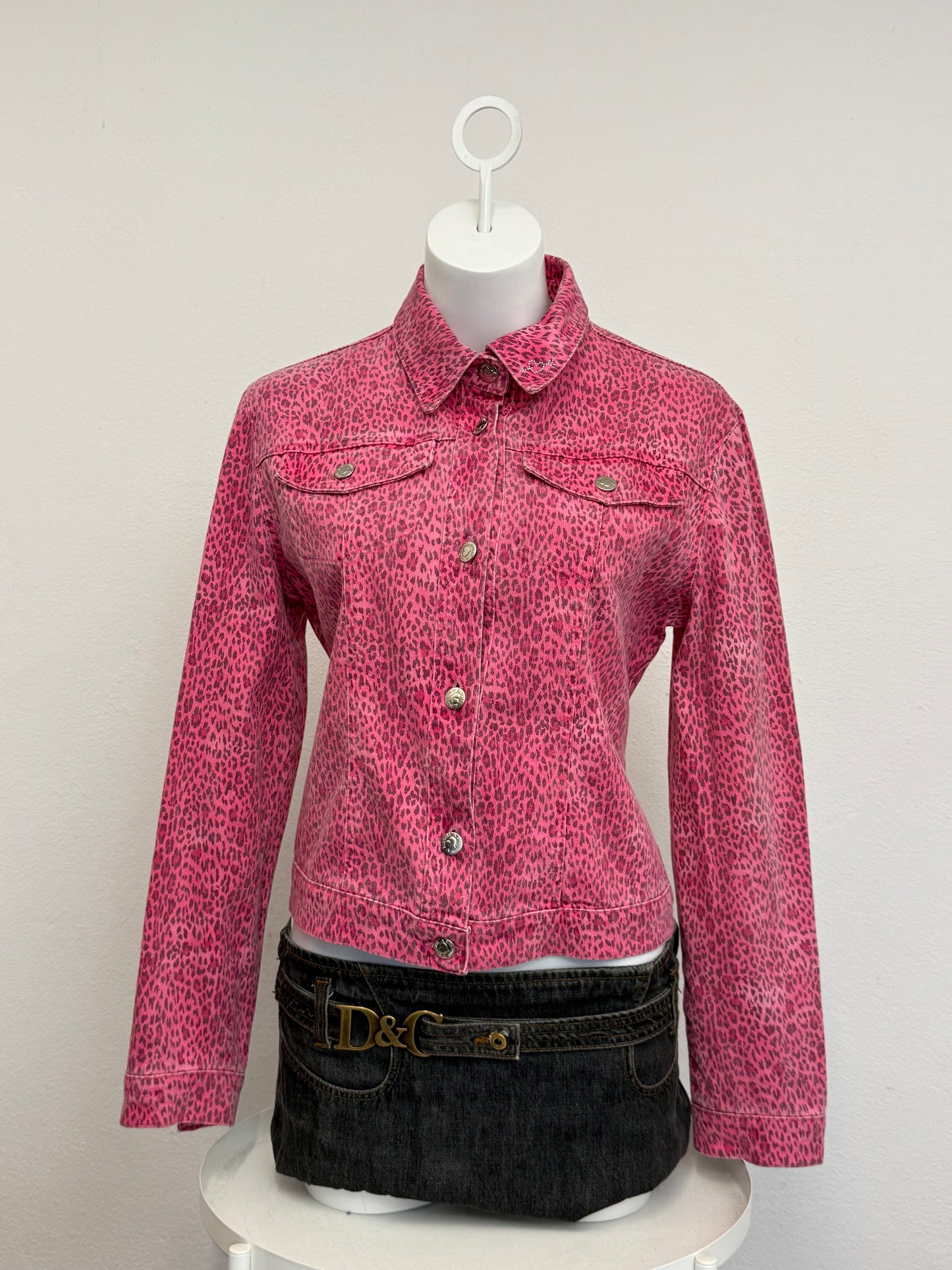Blumarine Pink Leopard Jacket (M)