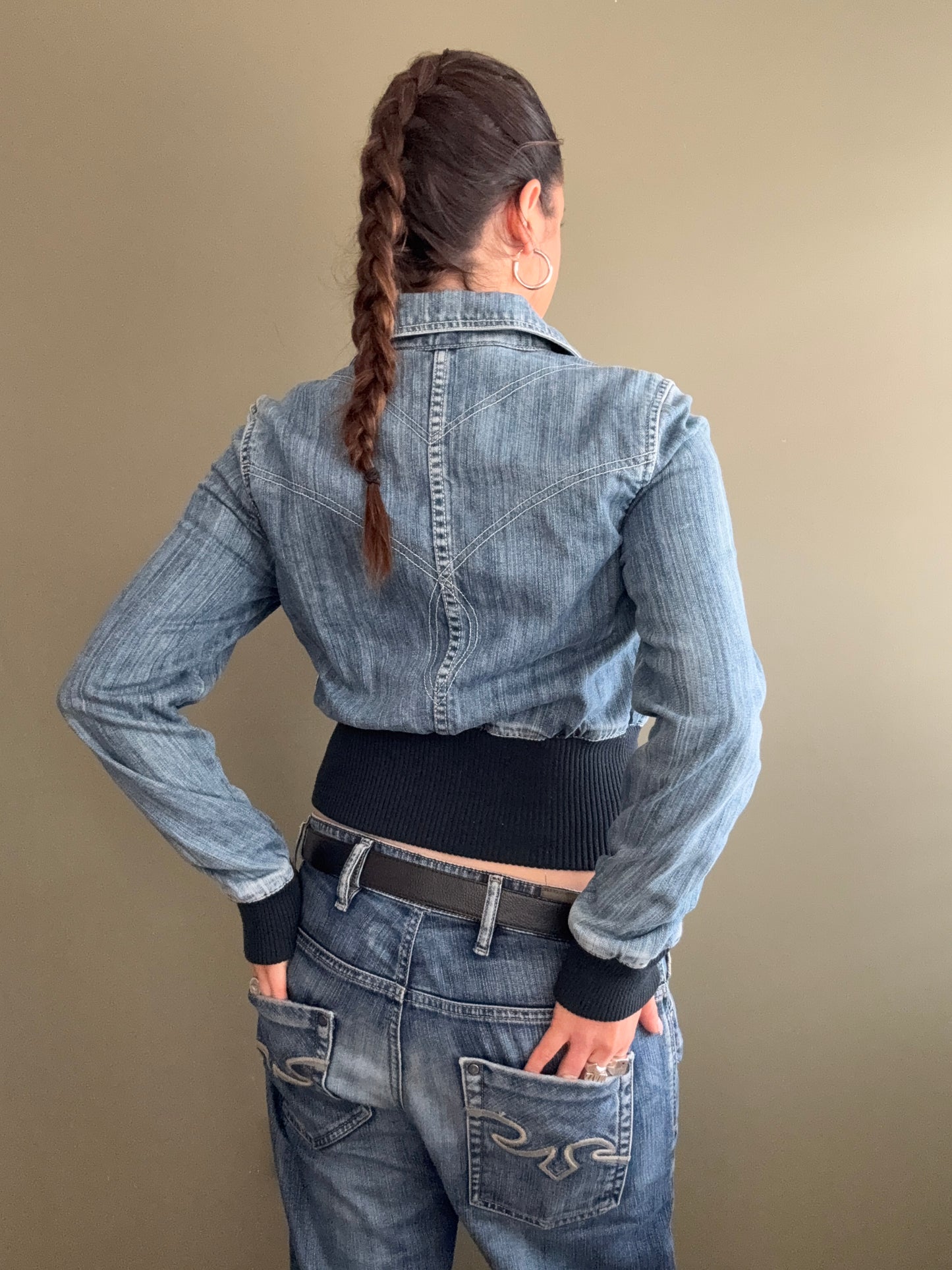 Denim Bomber Jacket (S)