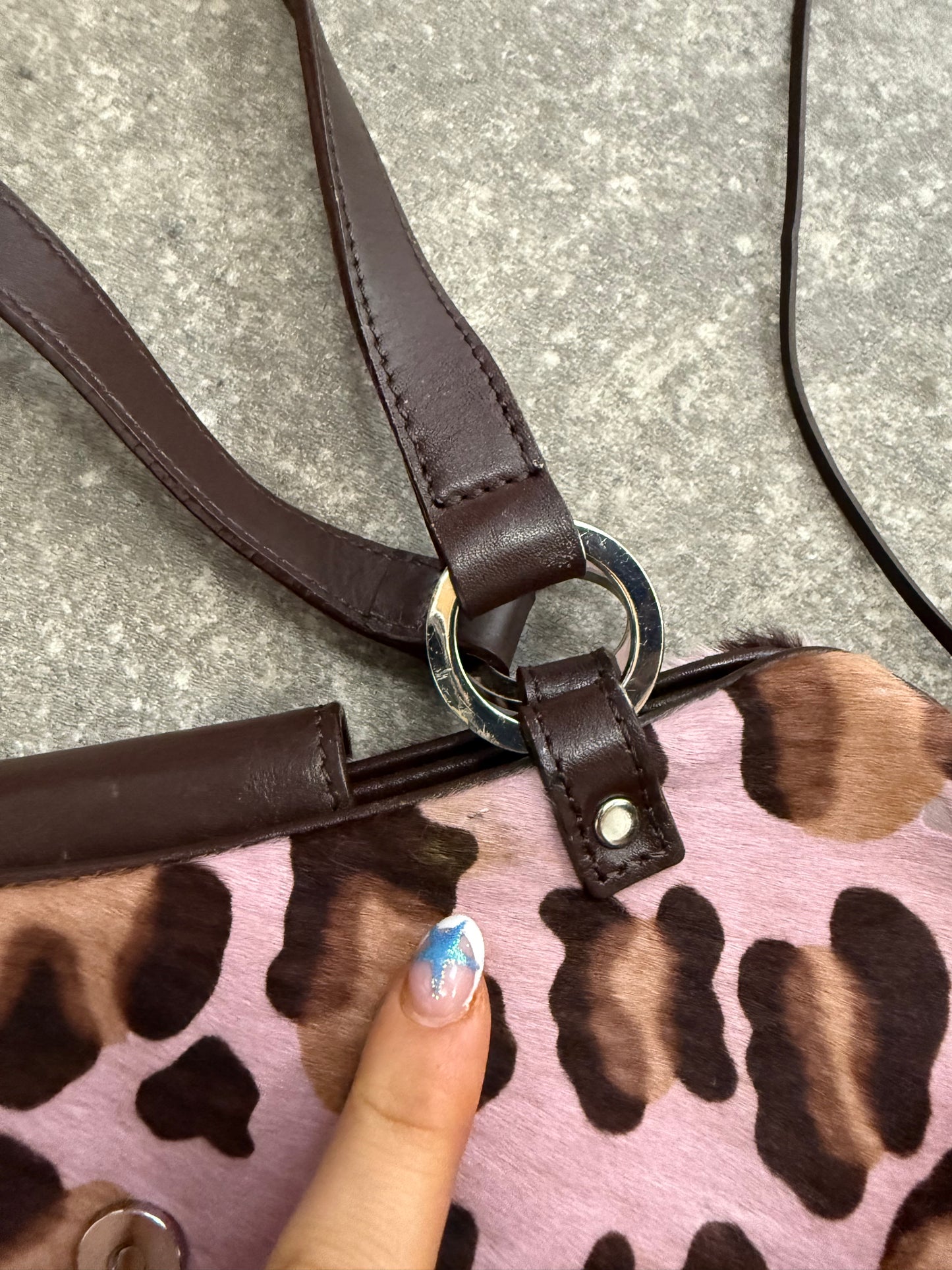 Karen Millen Leopard Shoulder Bag