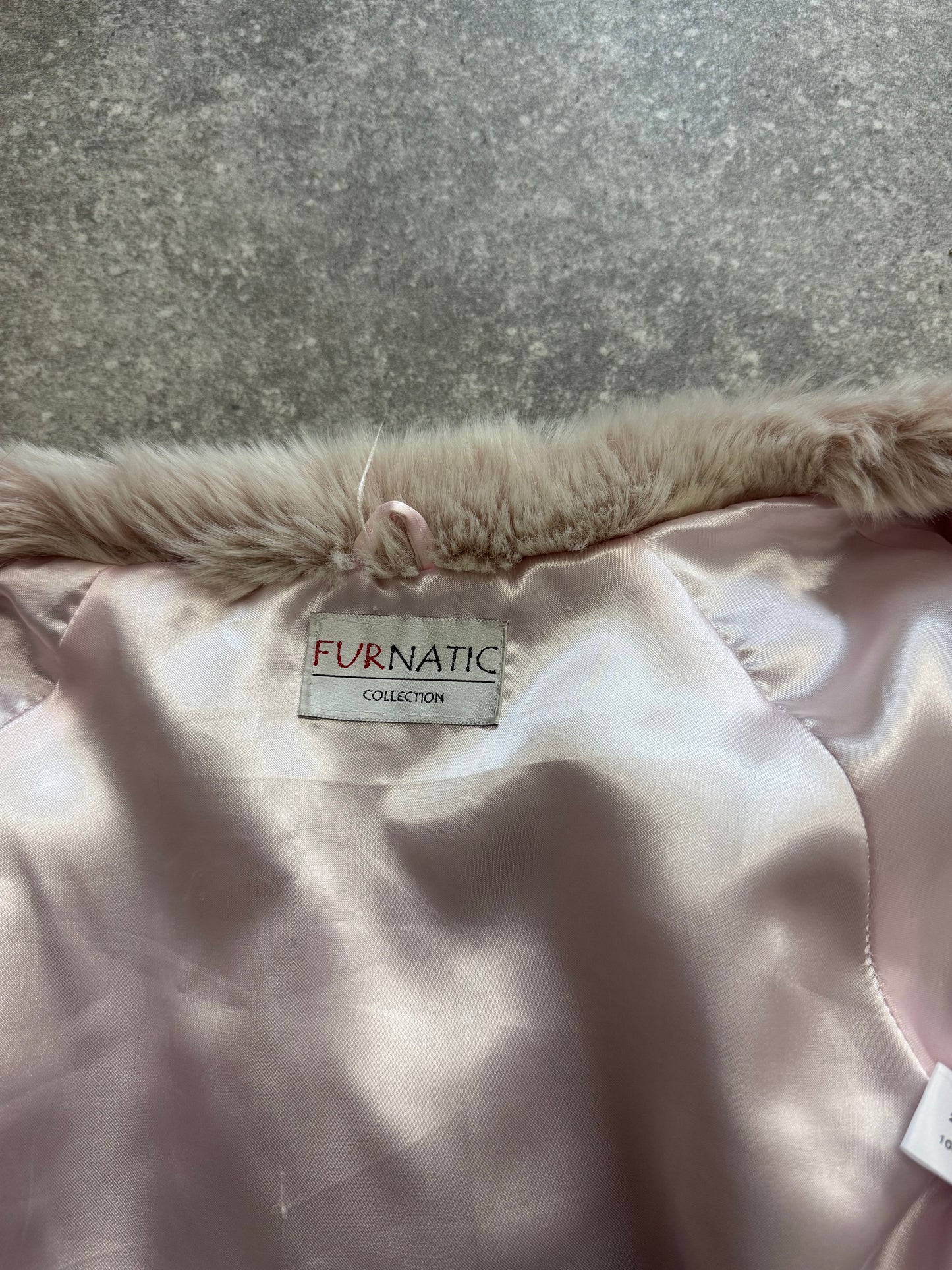 Pink Faux Fur Bolero/Jacket (S)