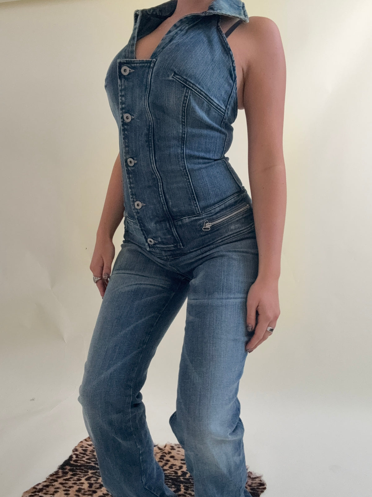 Vintage Diesel Denim Jumpsuit (M)