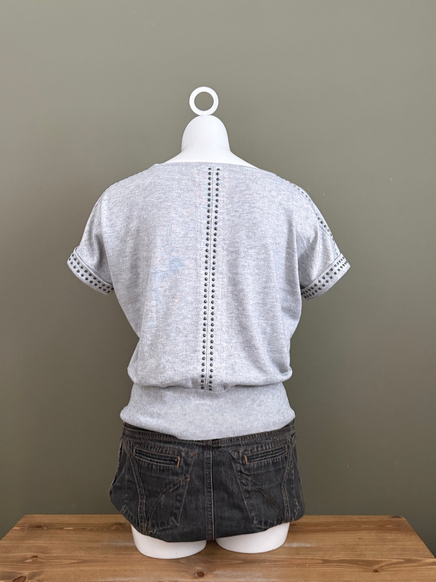 Studded Knit Top (S)