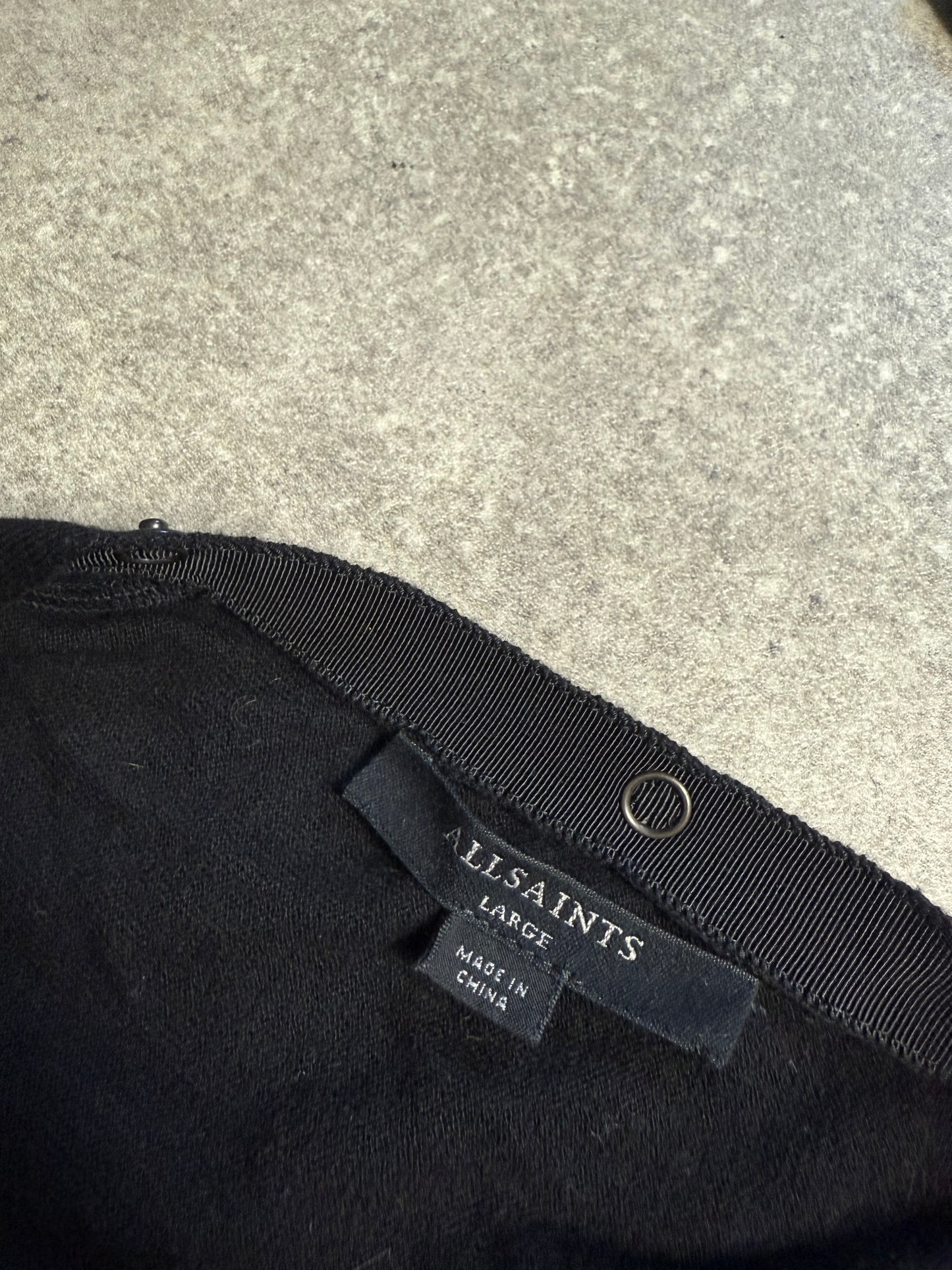 Allsaints Popper Detail Bat Wing Jumper (L)