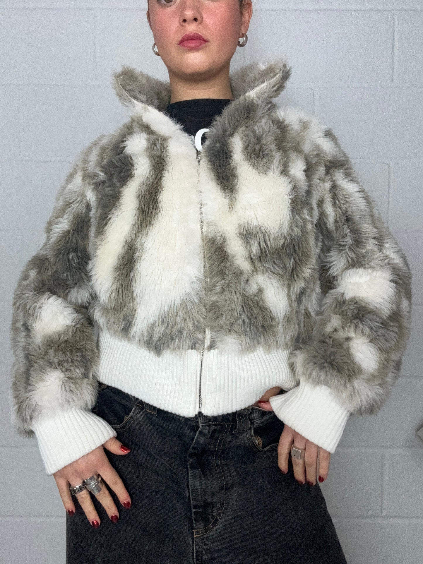 Faux Fur Y2K Jacket (UK8)