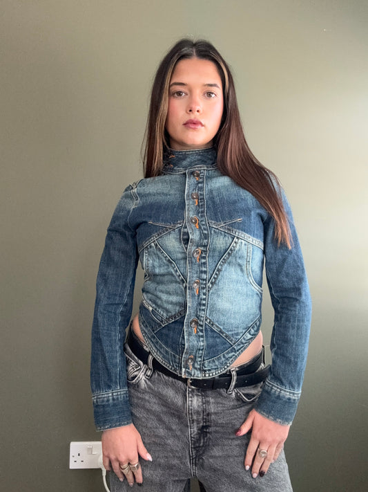 Denim Corset Jacket (XS)