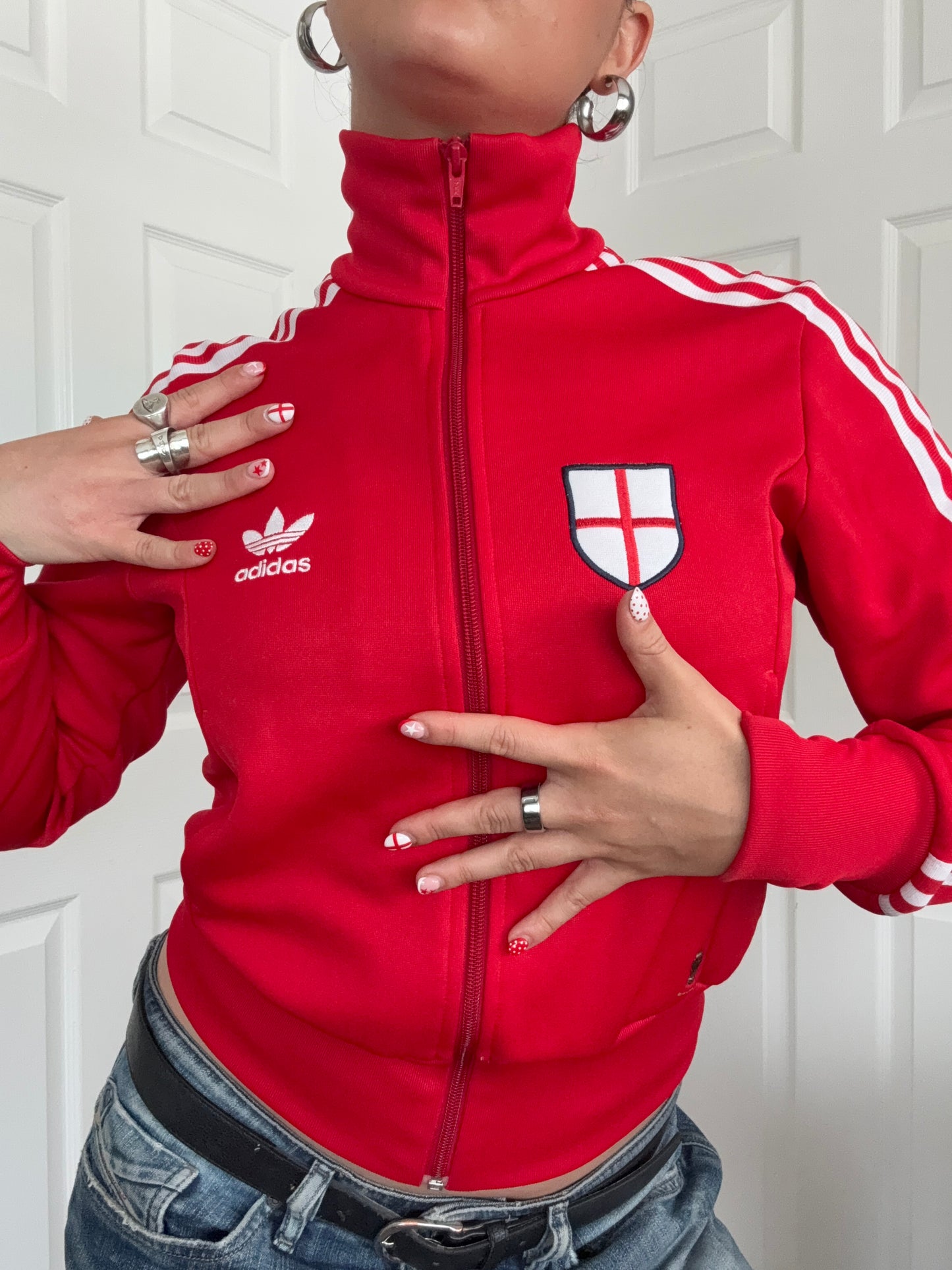 Adidas England Zip Tracksuit Top (S)