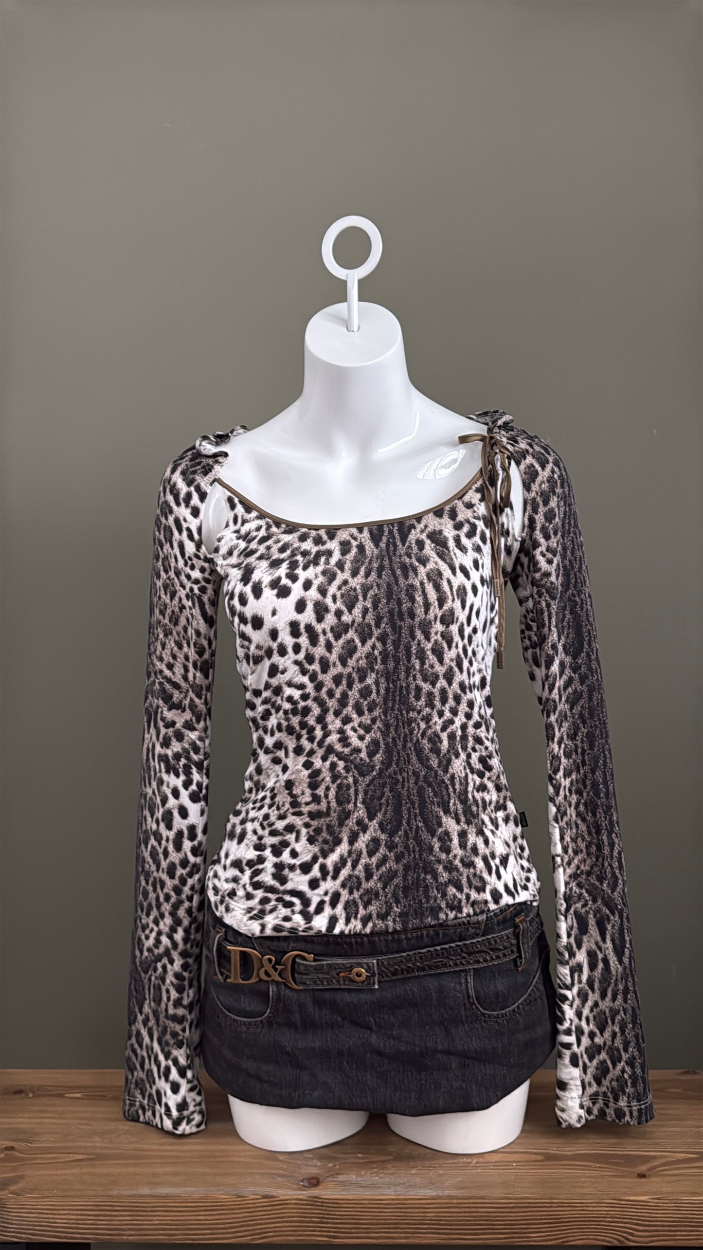 Leopard Cavalli Longsleeve (S)