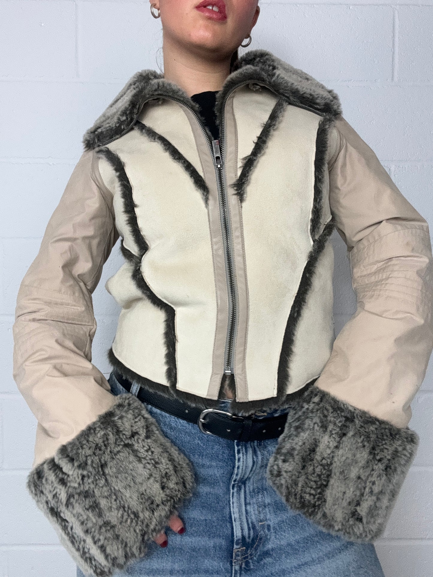 Firetrap Vintage Faux Fur Jacket (S)