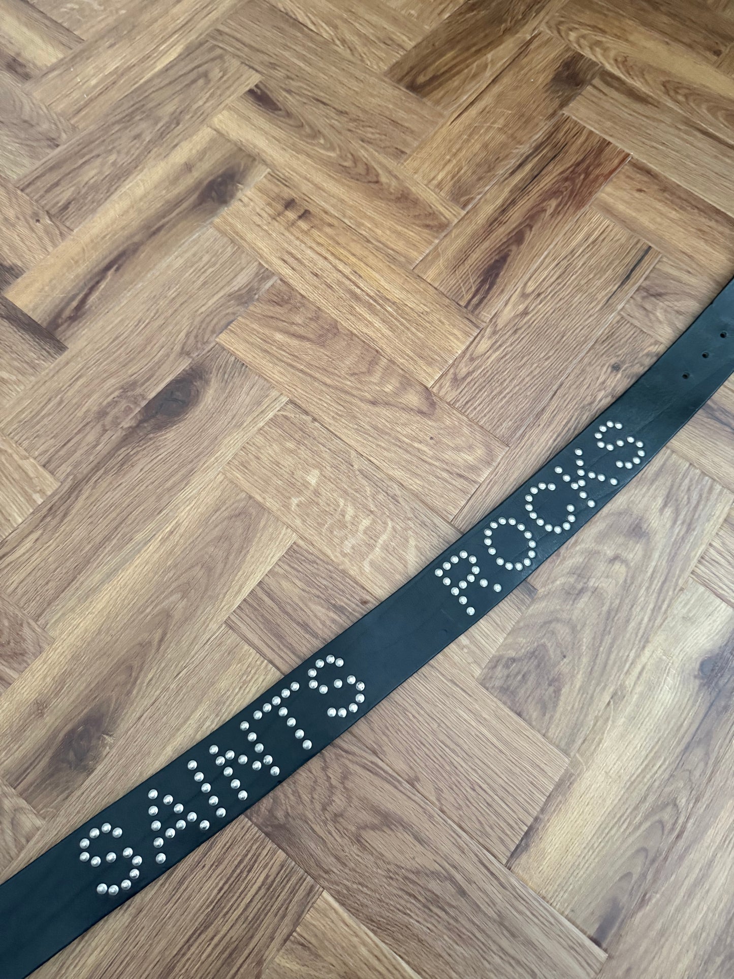 Allsaints Leather Studded Belt (M)