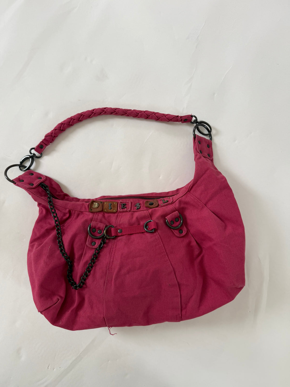 Vintage Diesel Pink Slouchy Handbag