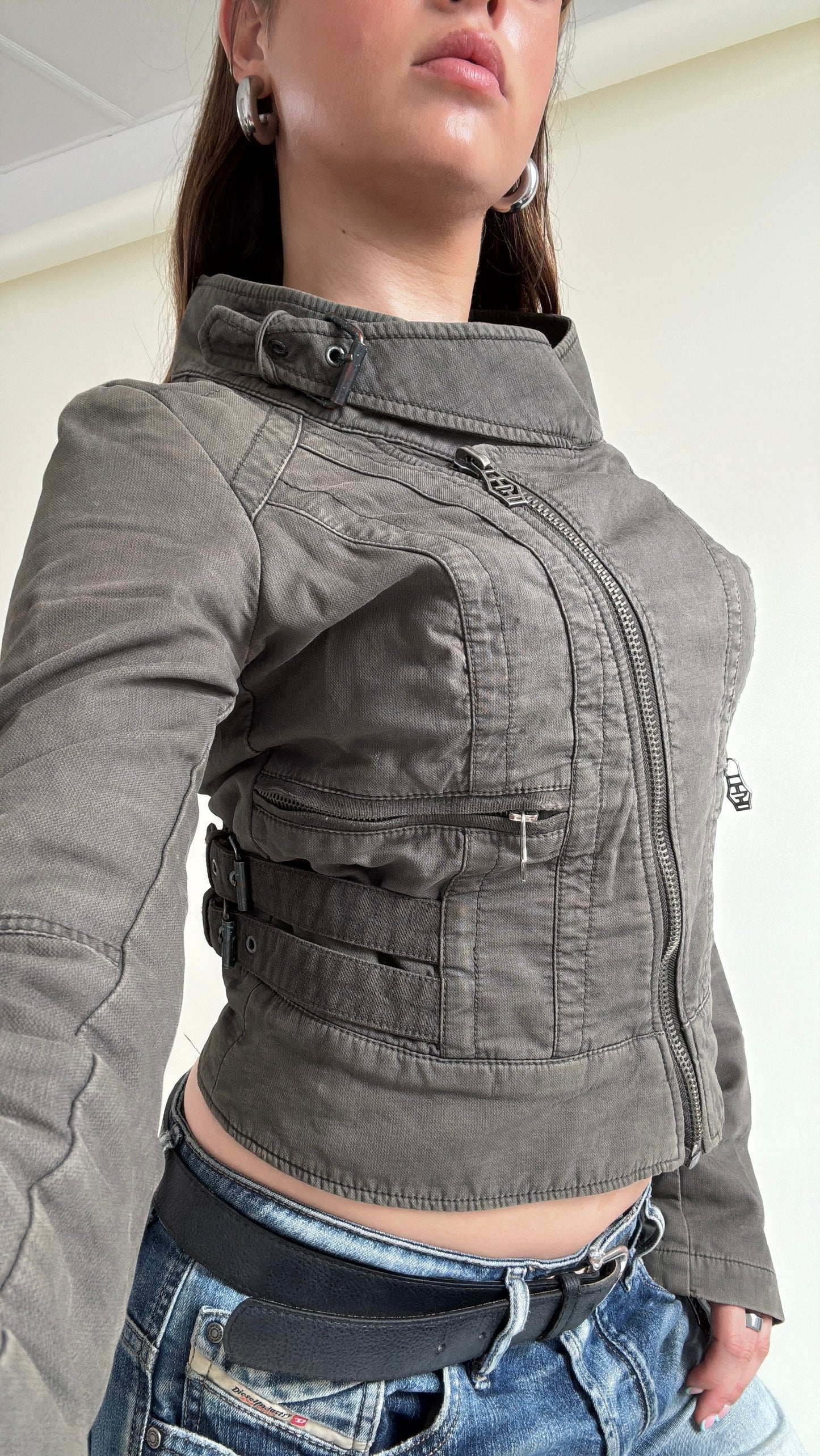 Diesel Cropped Utility Jacket (M)