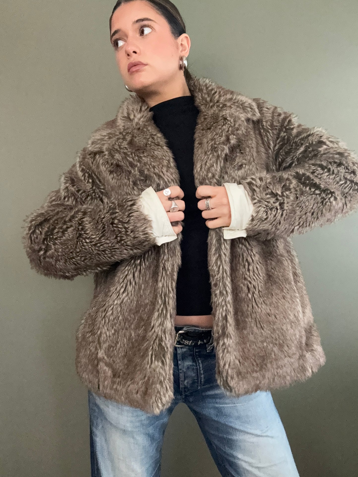 Diesel Faux Fur Jacket (S)