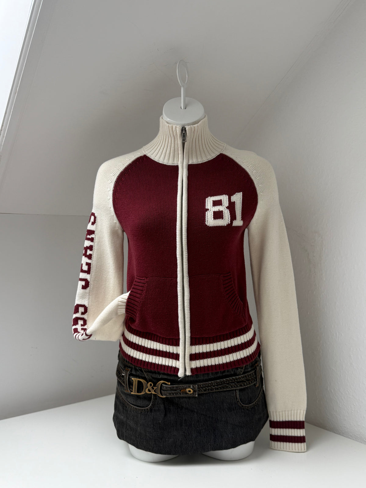 Guess Knitted Zip Jumper (S)