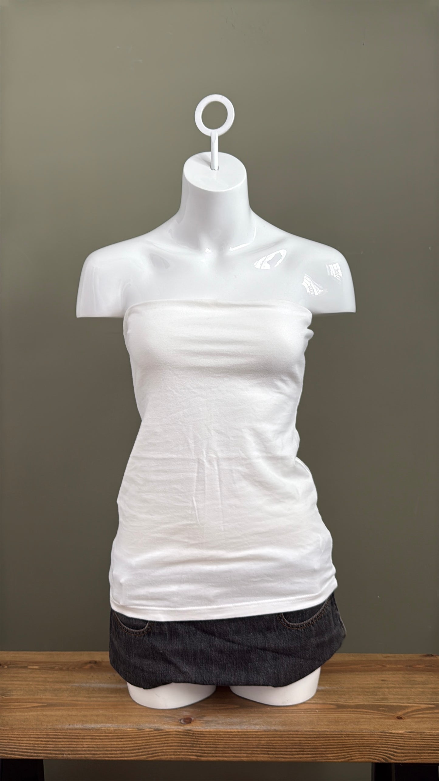 White Bandeau Top (UK10)