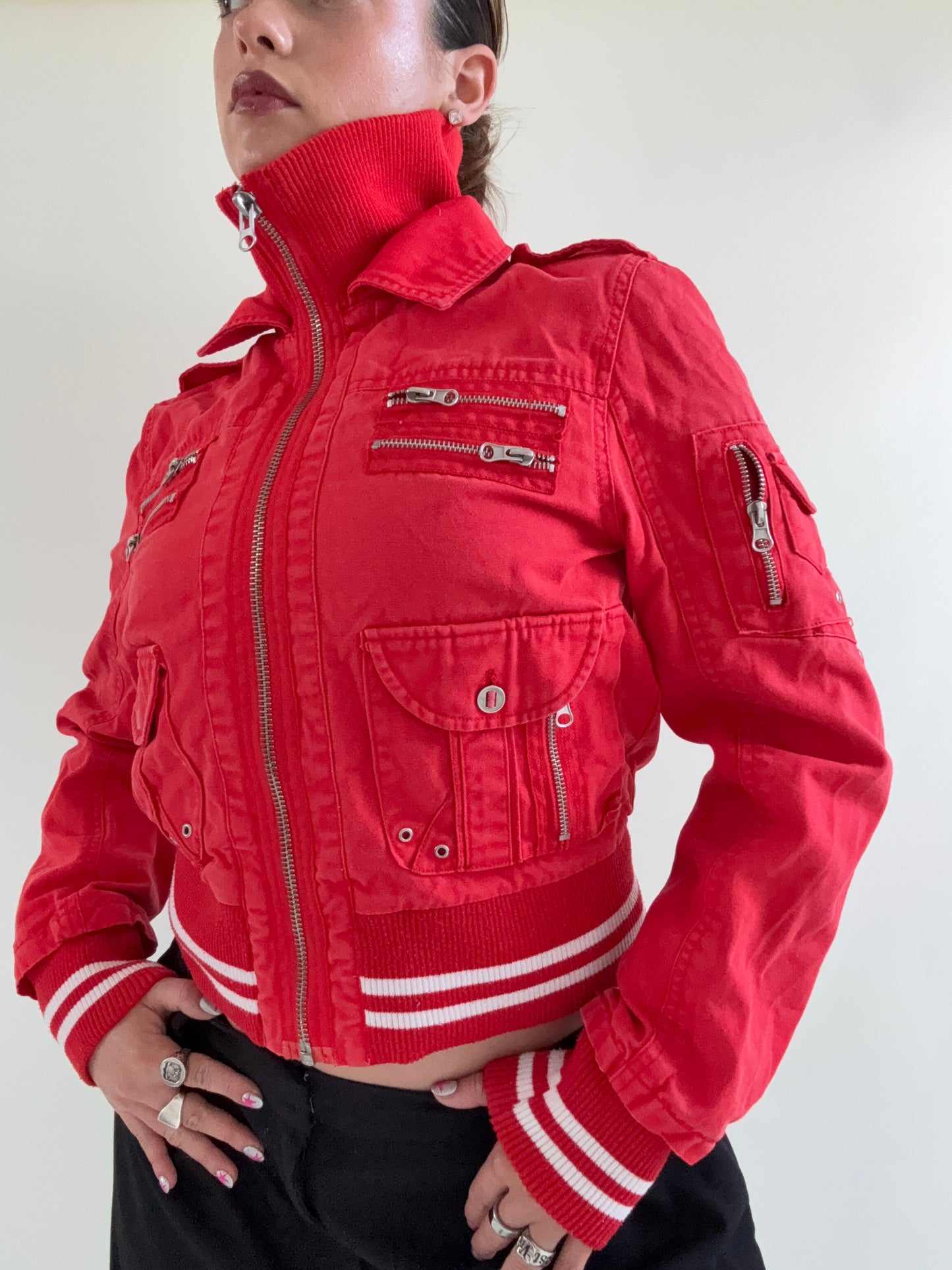 Red Cargo Jacket (S)