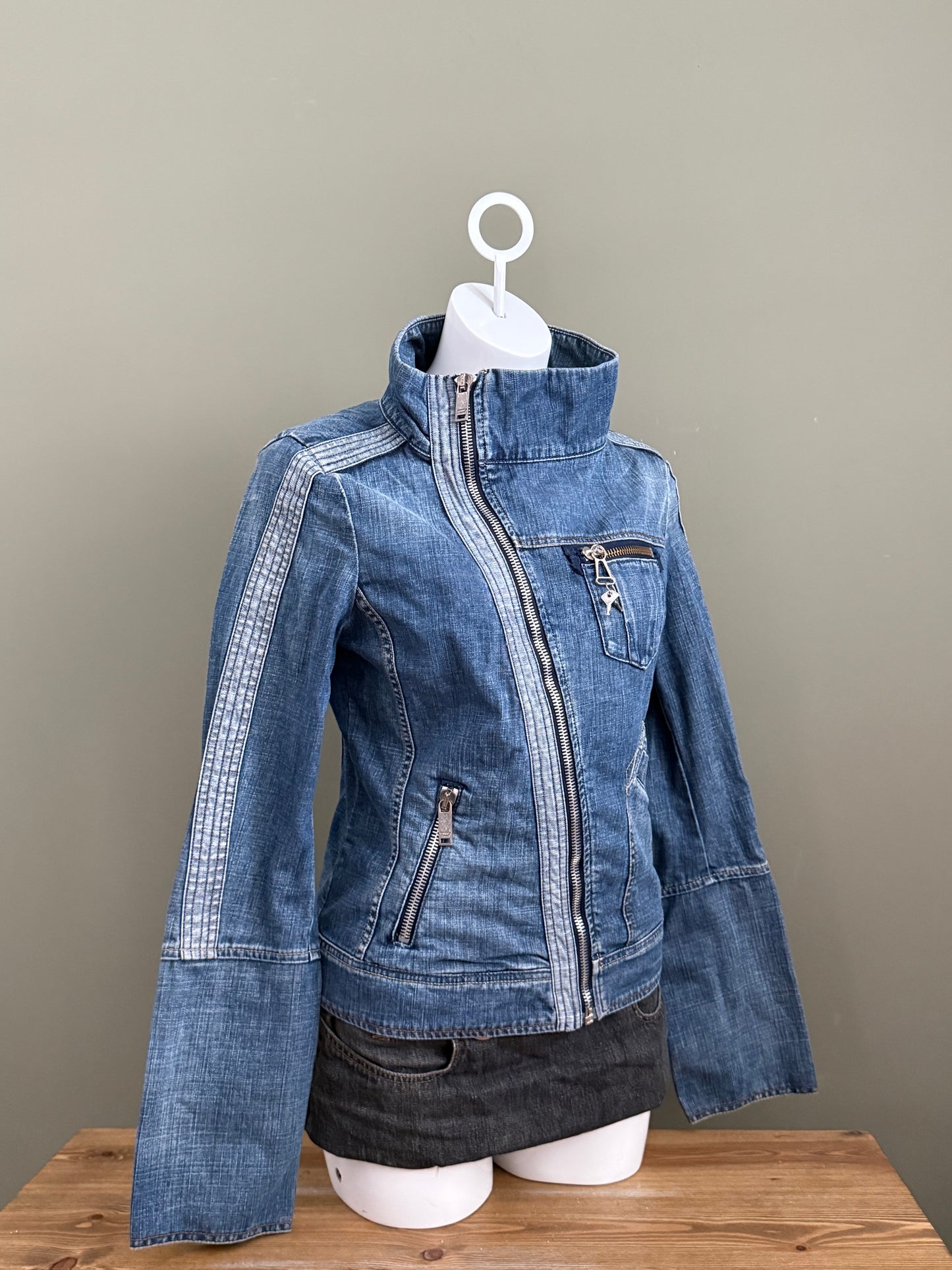 Diesel Asymmetric Denim Jacket (L)