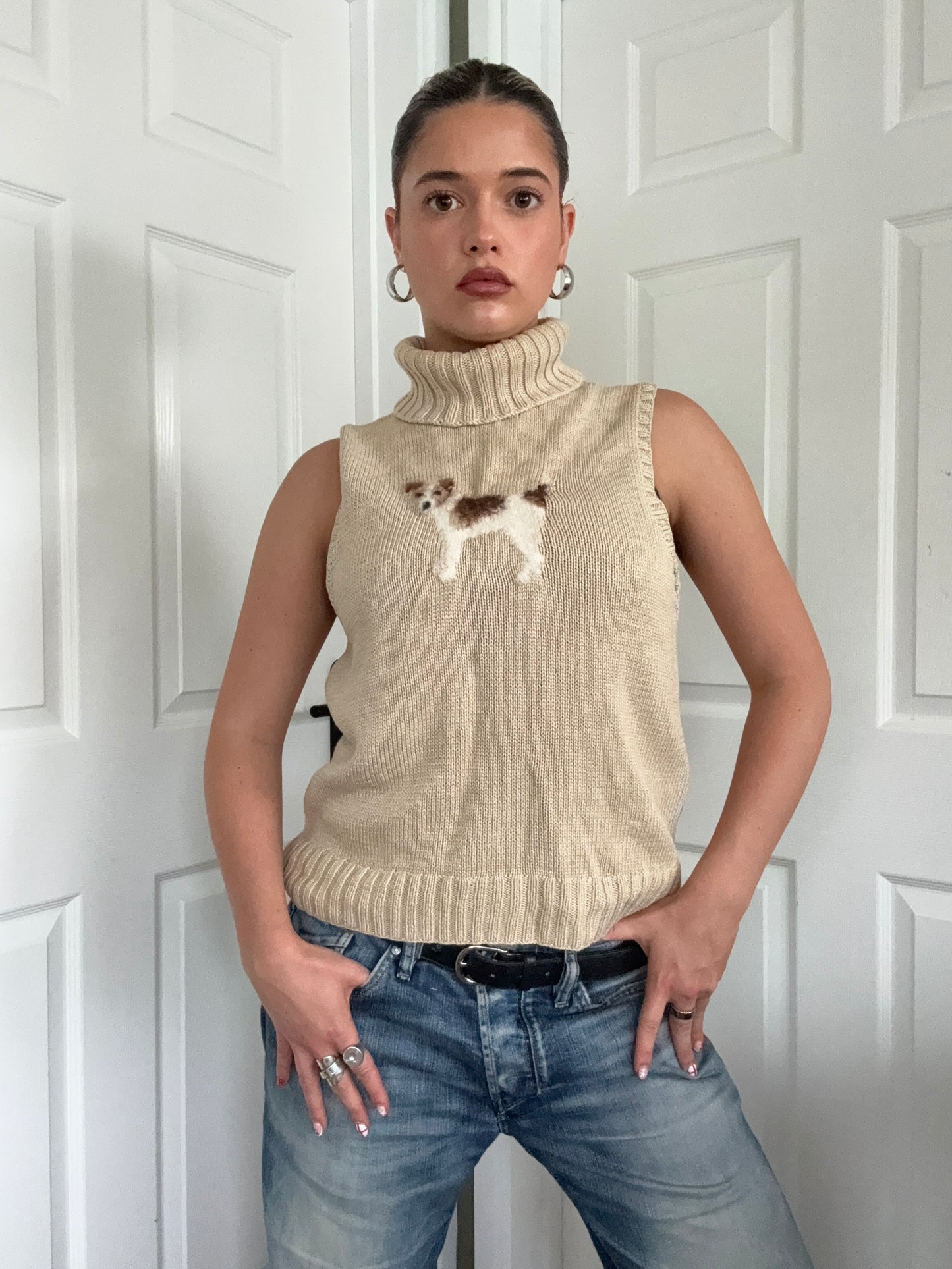Ralph Lauren Knit Dog Top (M)