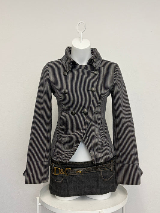 Striped Military Jacket (UK8)