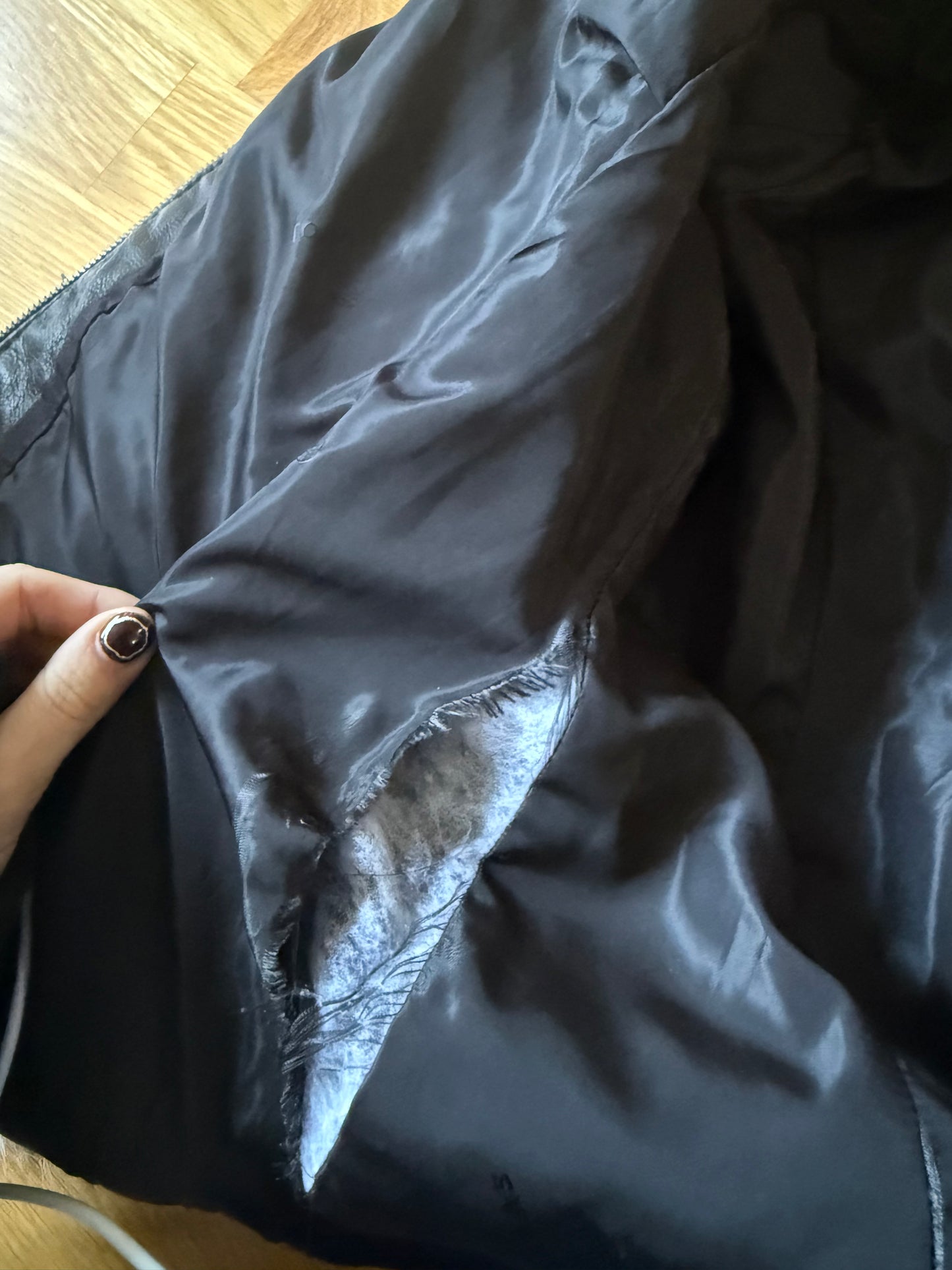 Leather, Faux Fur Jacket (M)