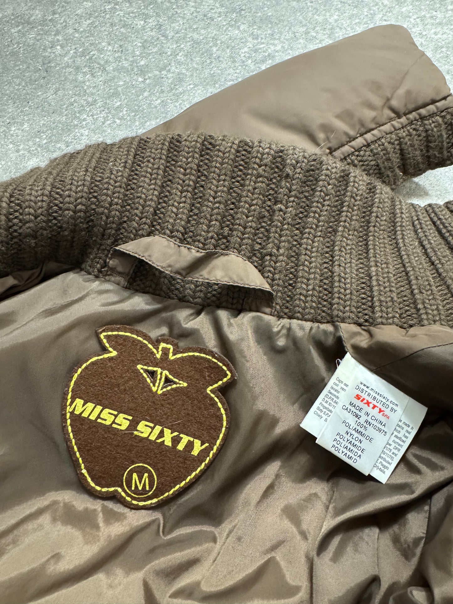 Miss Sixty Brown Puffer Jacket (M)