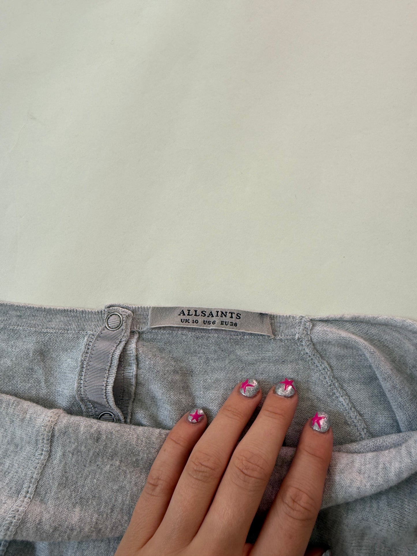 Allsaints Batwing Popper Jumper (UK10)