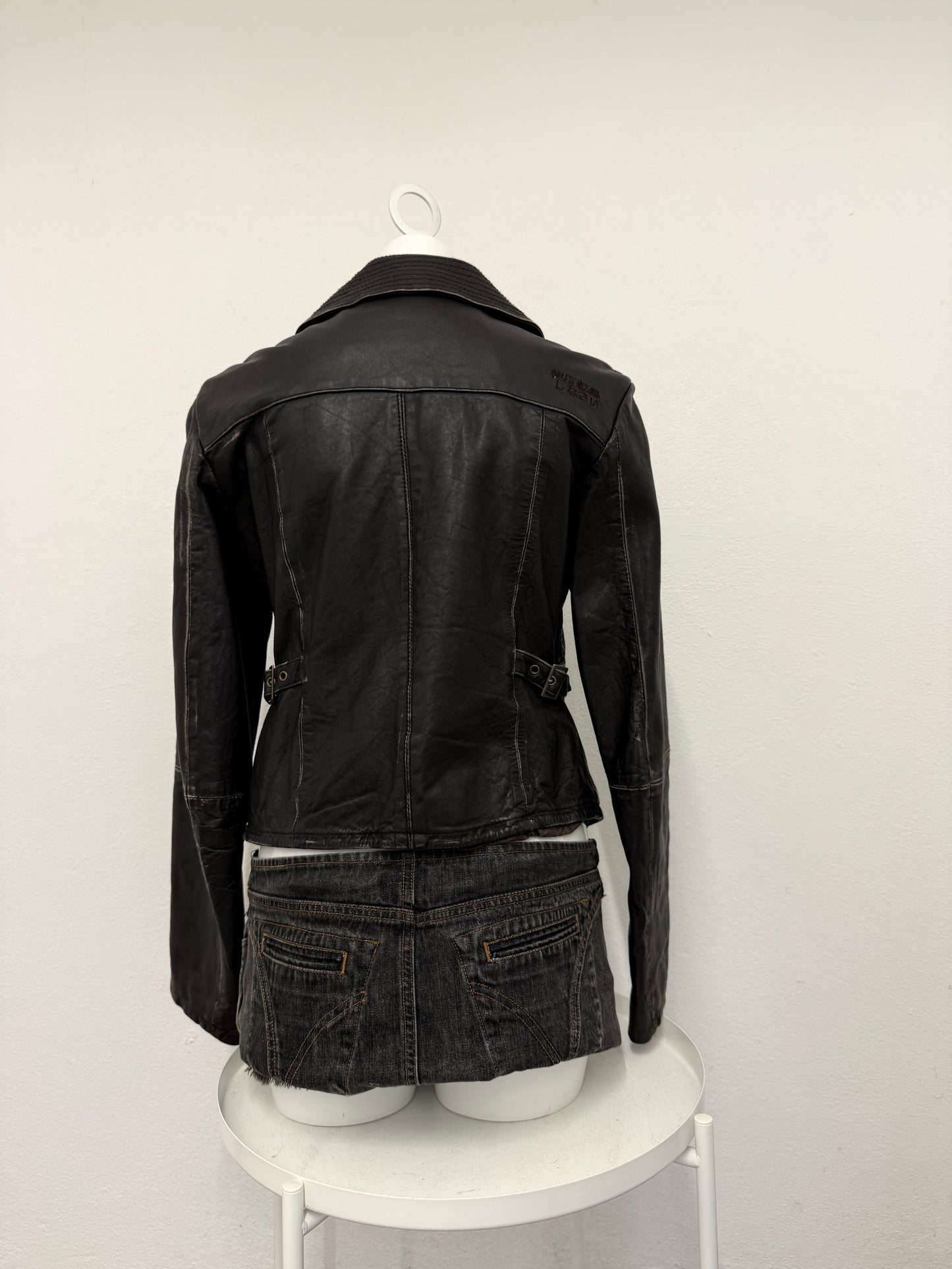 Superdry Cargo Leather Jacket (M)
