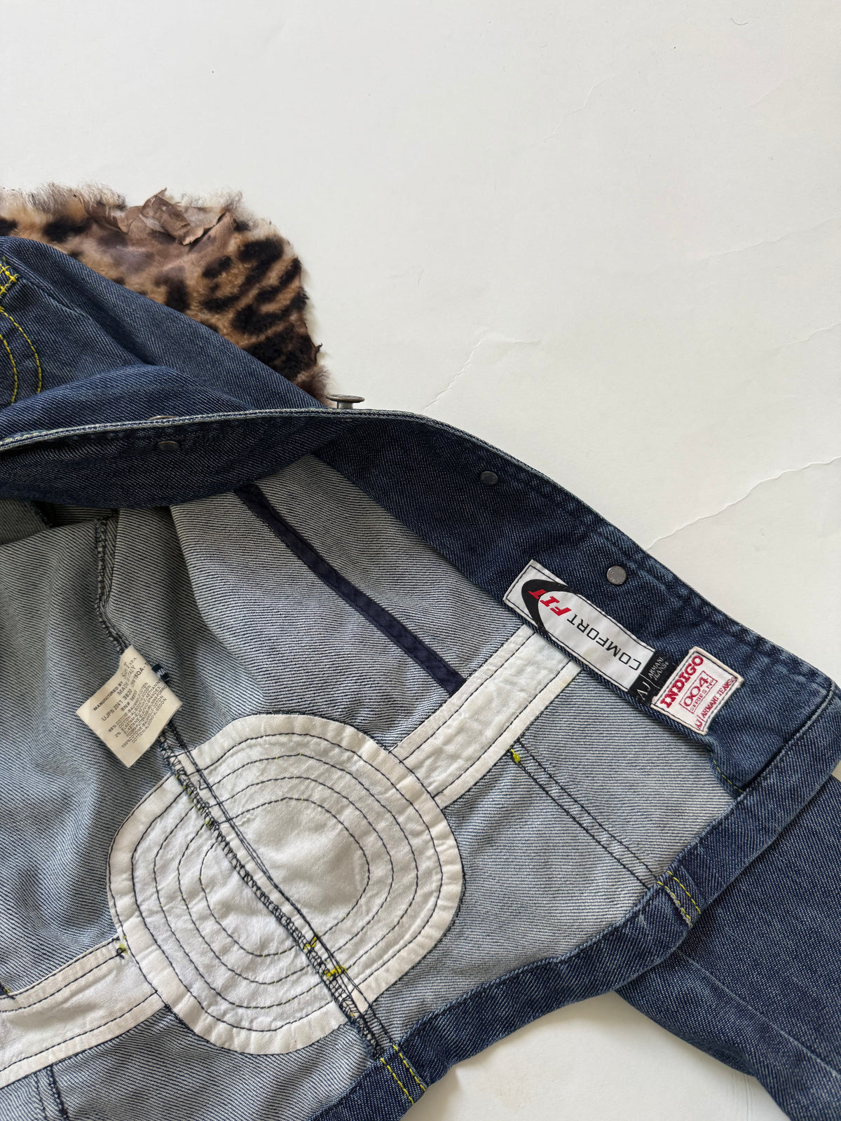Vintage Armani Denim Military Style Jacket (UK14)