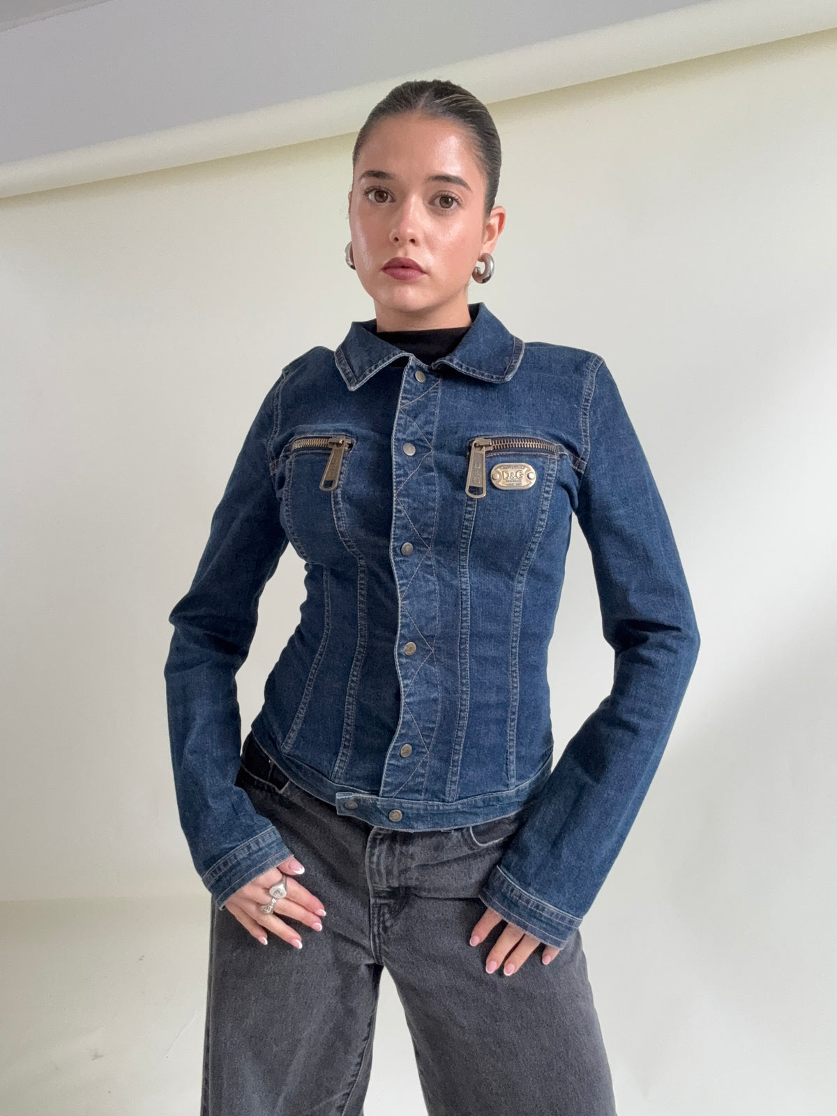 Vintage Dolce & Gabbana Fitted Denim Jacket (M)