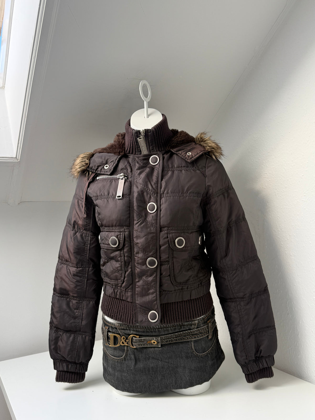Y2K Puffer Jacket (UK10)