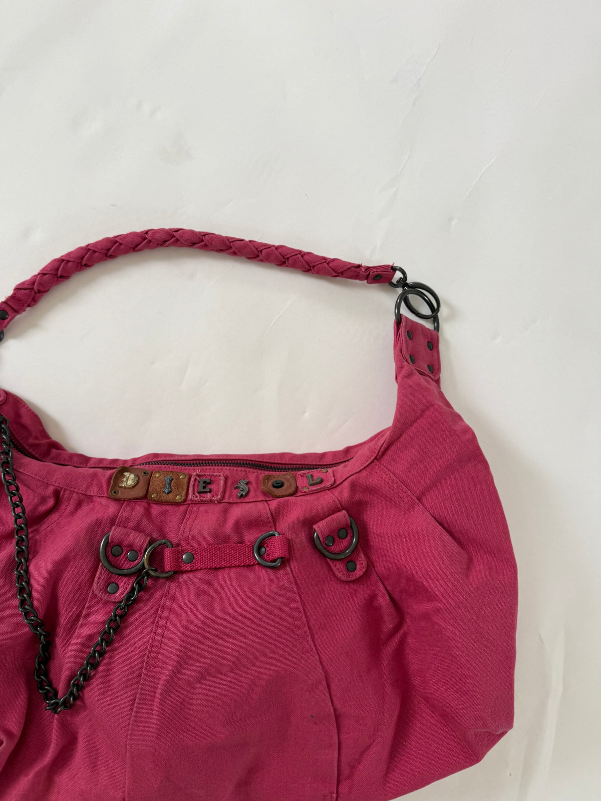 Vintage Diesel Pink Slouchy Handbag