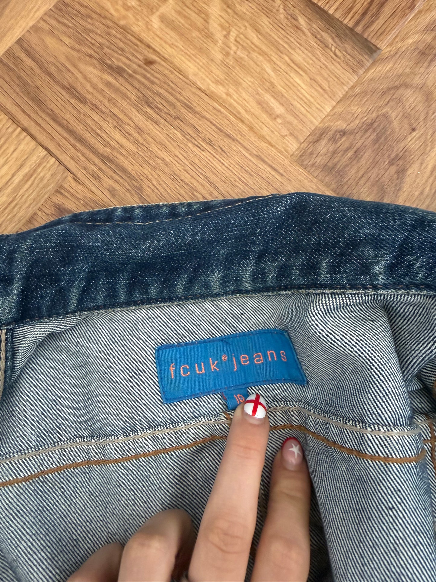 French Connection Denim Cargo Jacket (UK10)