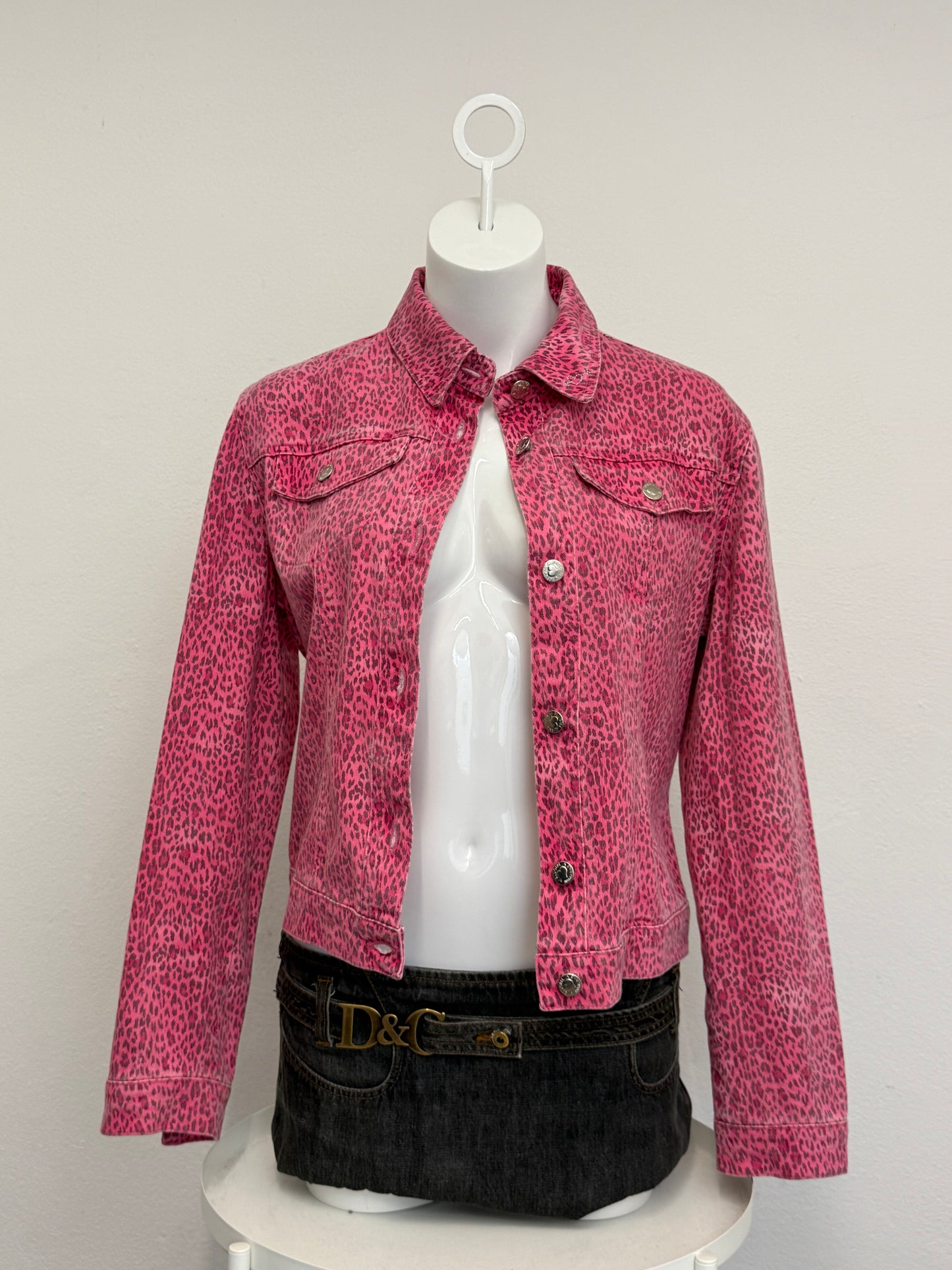 Blumarine Pink Leopard Jacket (M)