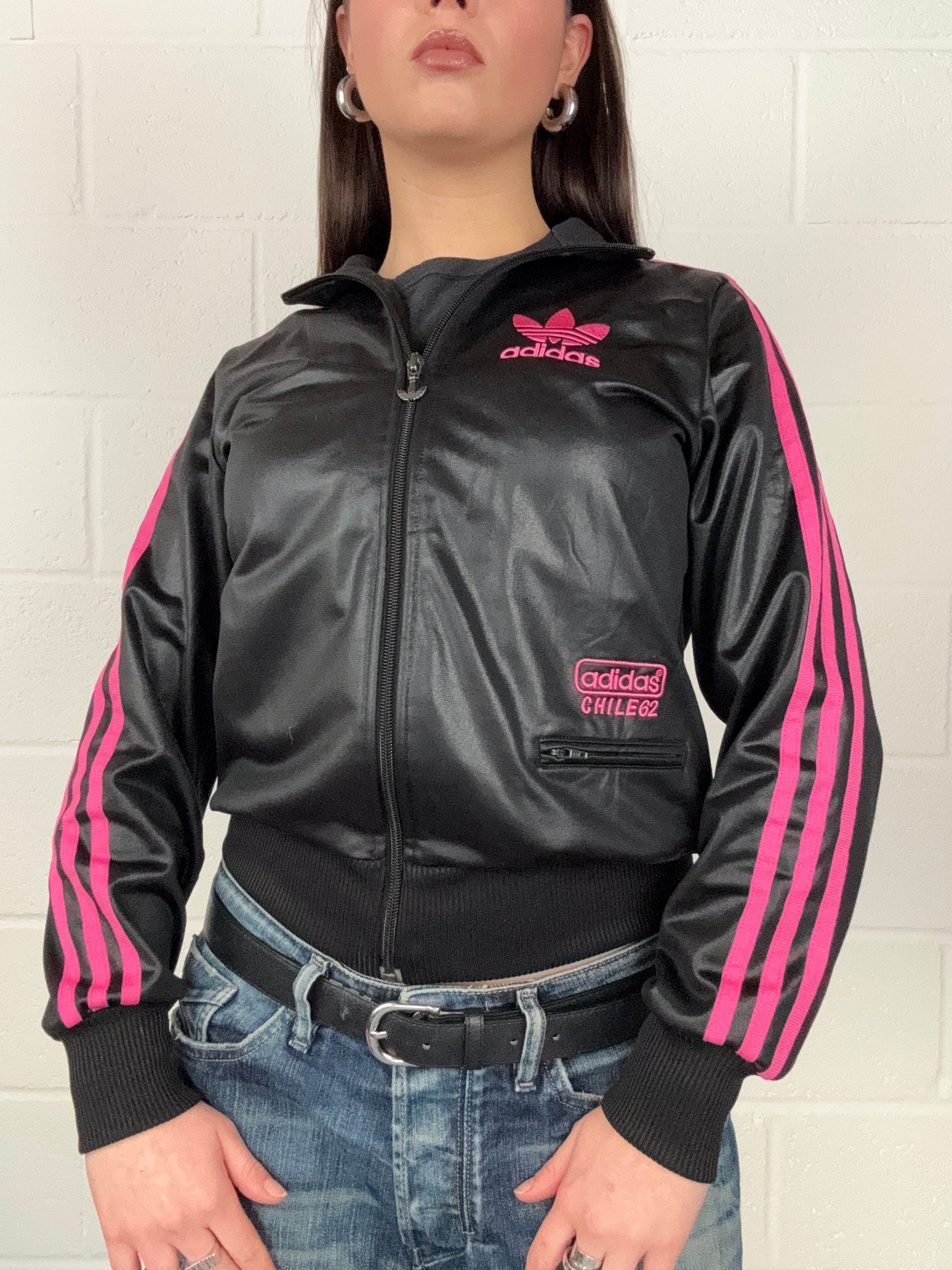 Adidas Wet Look Track Jacket (UK12)