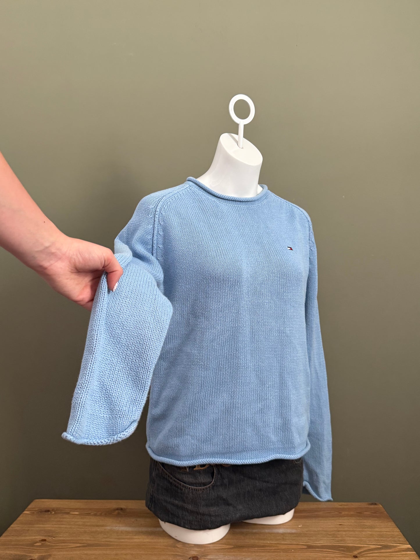 Baby Blue Tommy Hilfiger Knit Jukper (M)