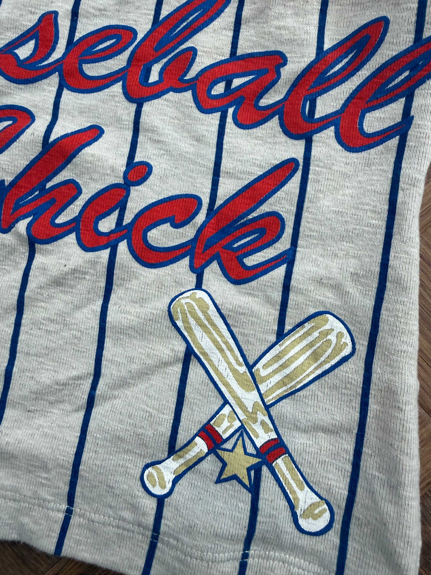 Vintage Dolce & Gabbana Baseball Chick Sports Graphic Tank Top (XS)